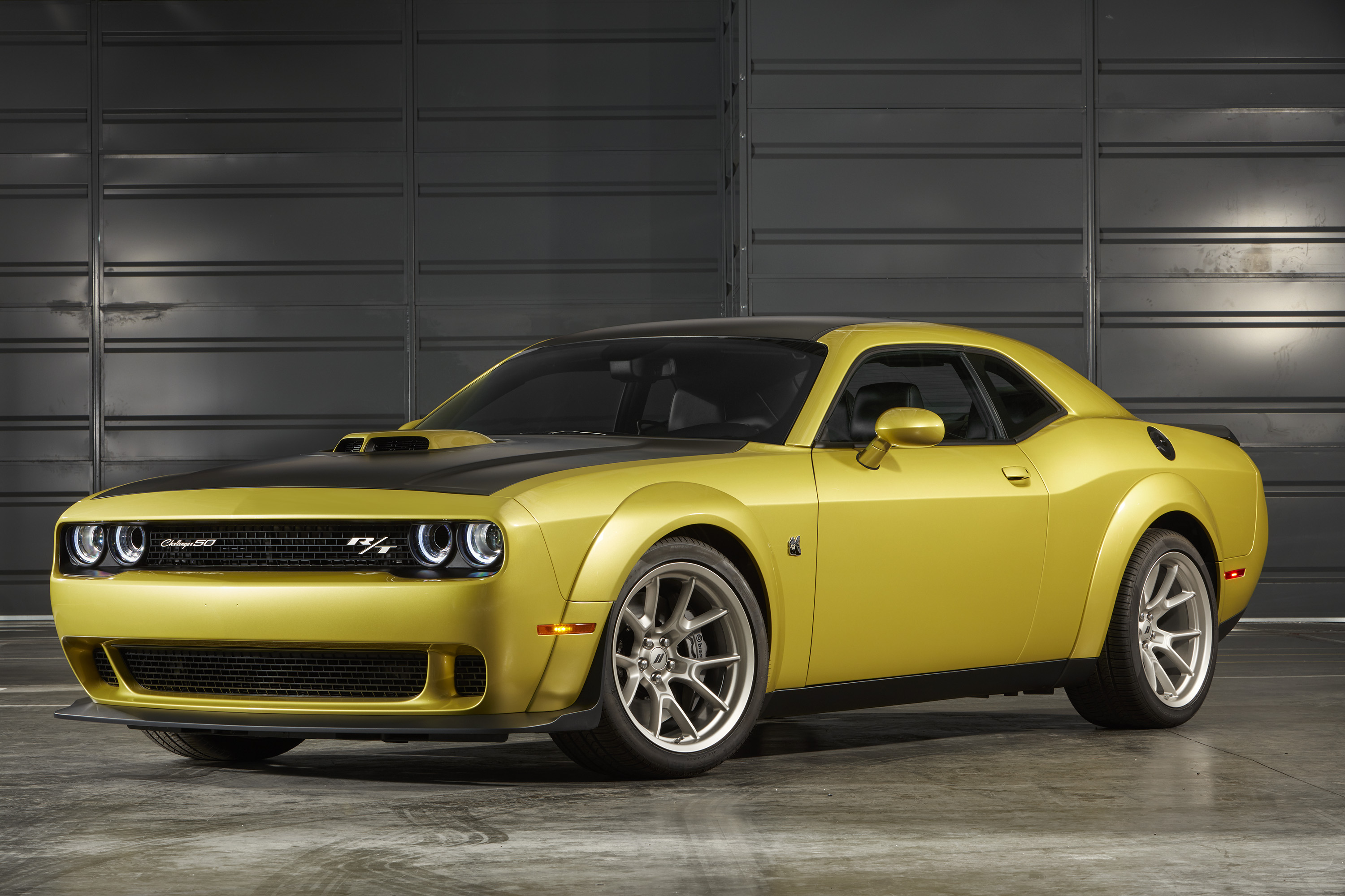Download mobile wallpaper Dodge Challenger, Car, Dodge, Muscle Car, Vehicles, Yellow Car for free.