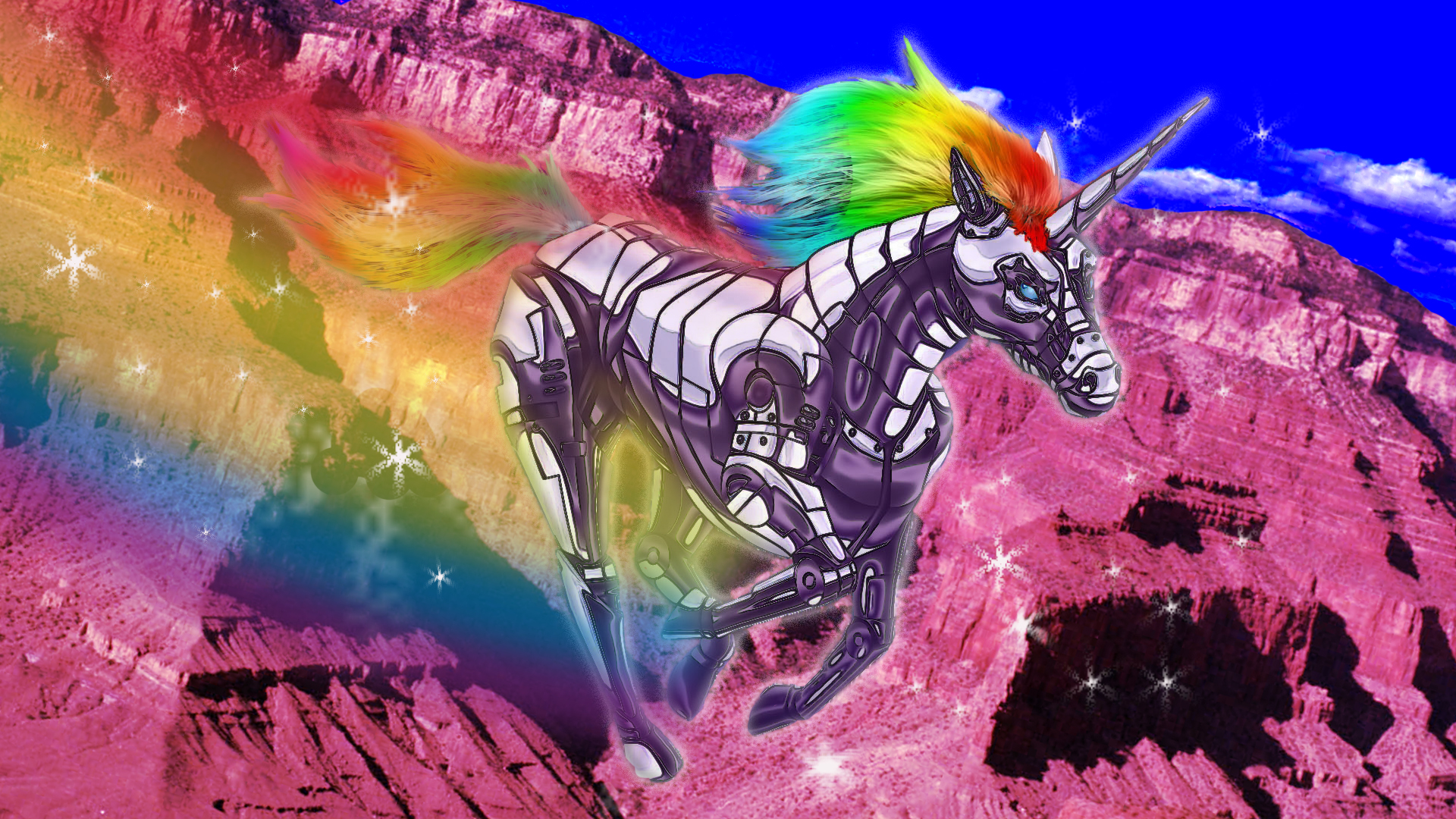 232324 Hintergrundbilder und Robot Unicorn Attack Bilder auf dem Desktop. Laden Sie  Bildschirmschoner kostenlos auf den PC herunter