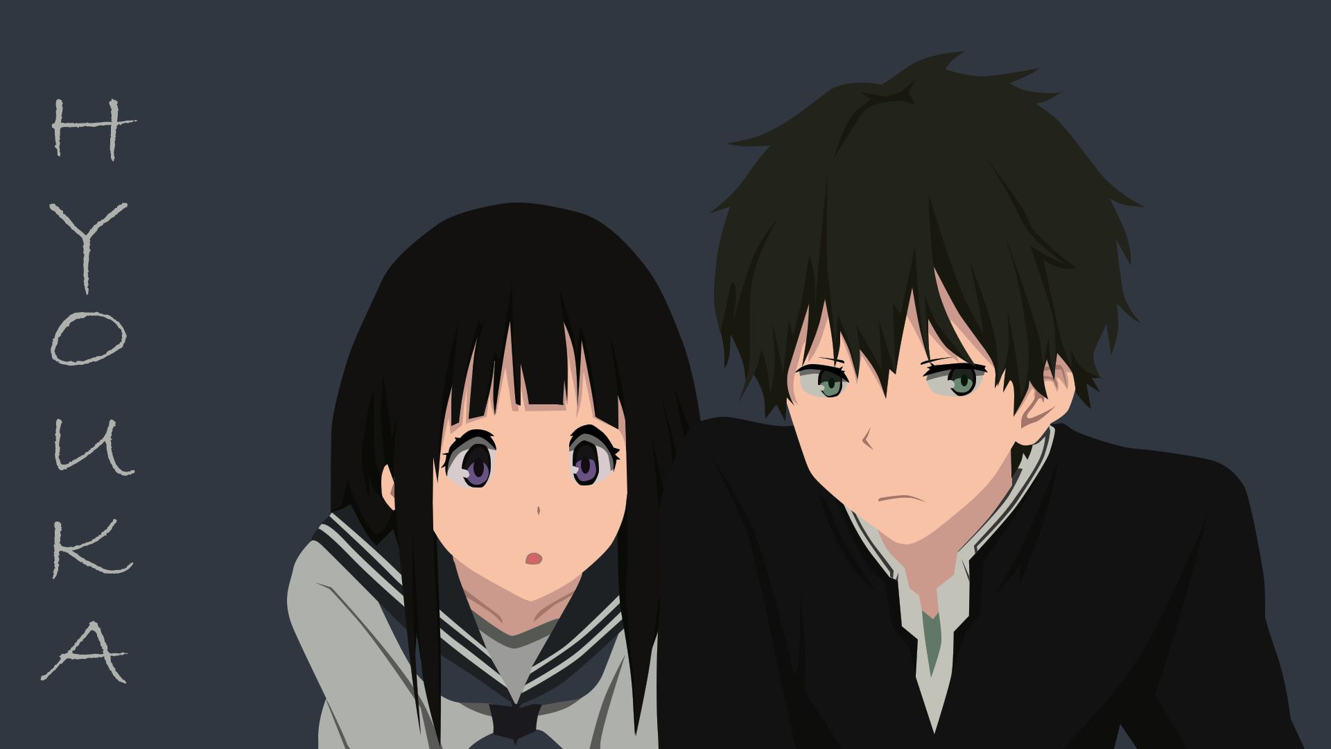 Baixe gratuitamente a imagem Anime, Eru Chitanda, Hōtarō Oreki, Hyouka na área de trabalho do seu PC