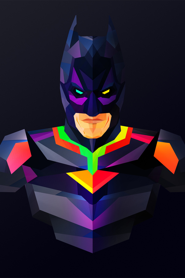 Download mobile wallpaper Abstract, Batman, Facets for free.