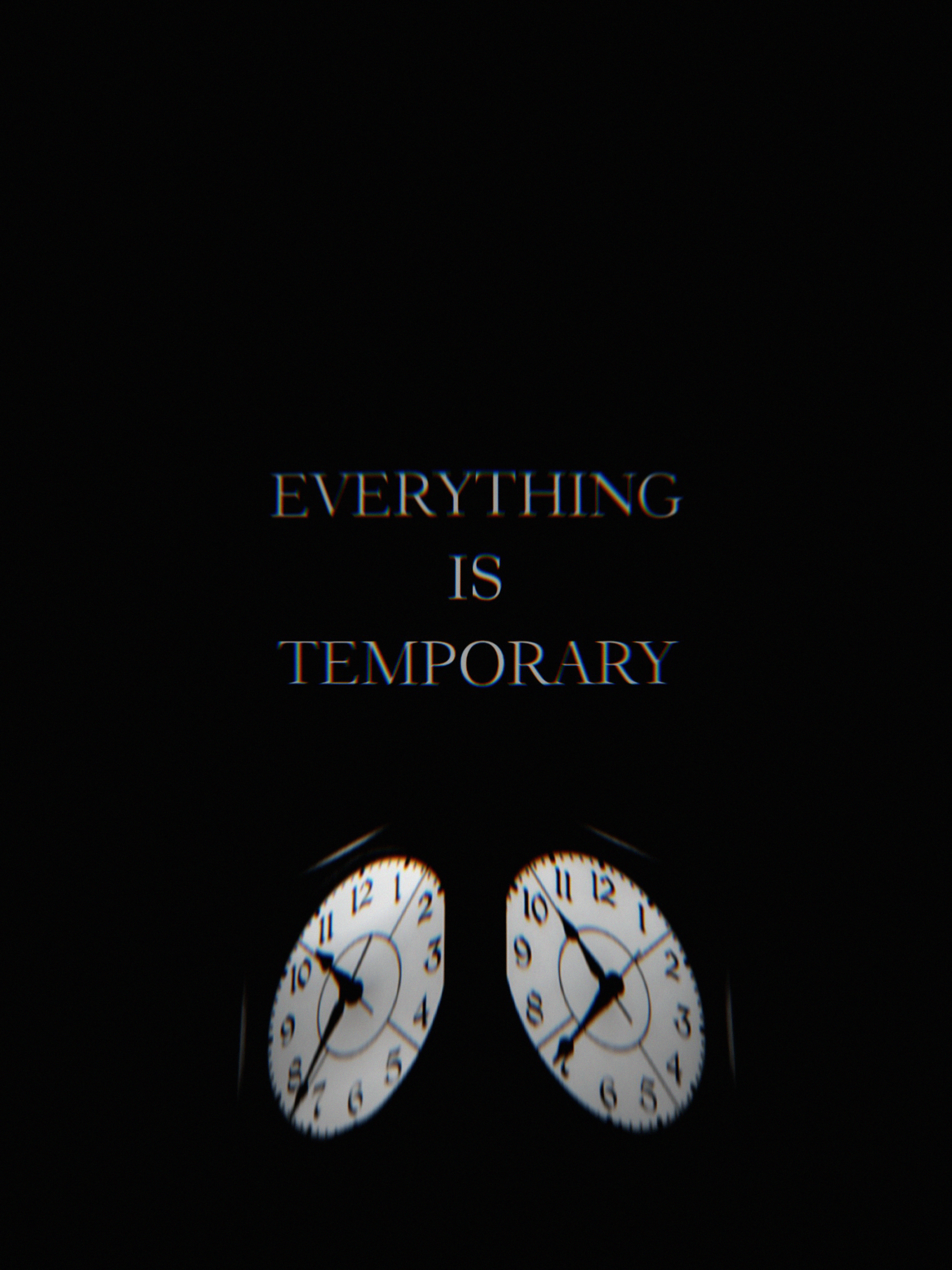 it's time, words, life, clock, time, glitch, temporary