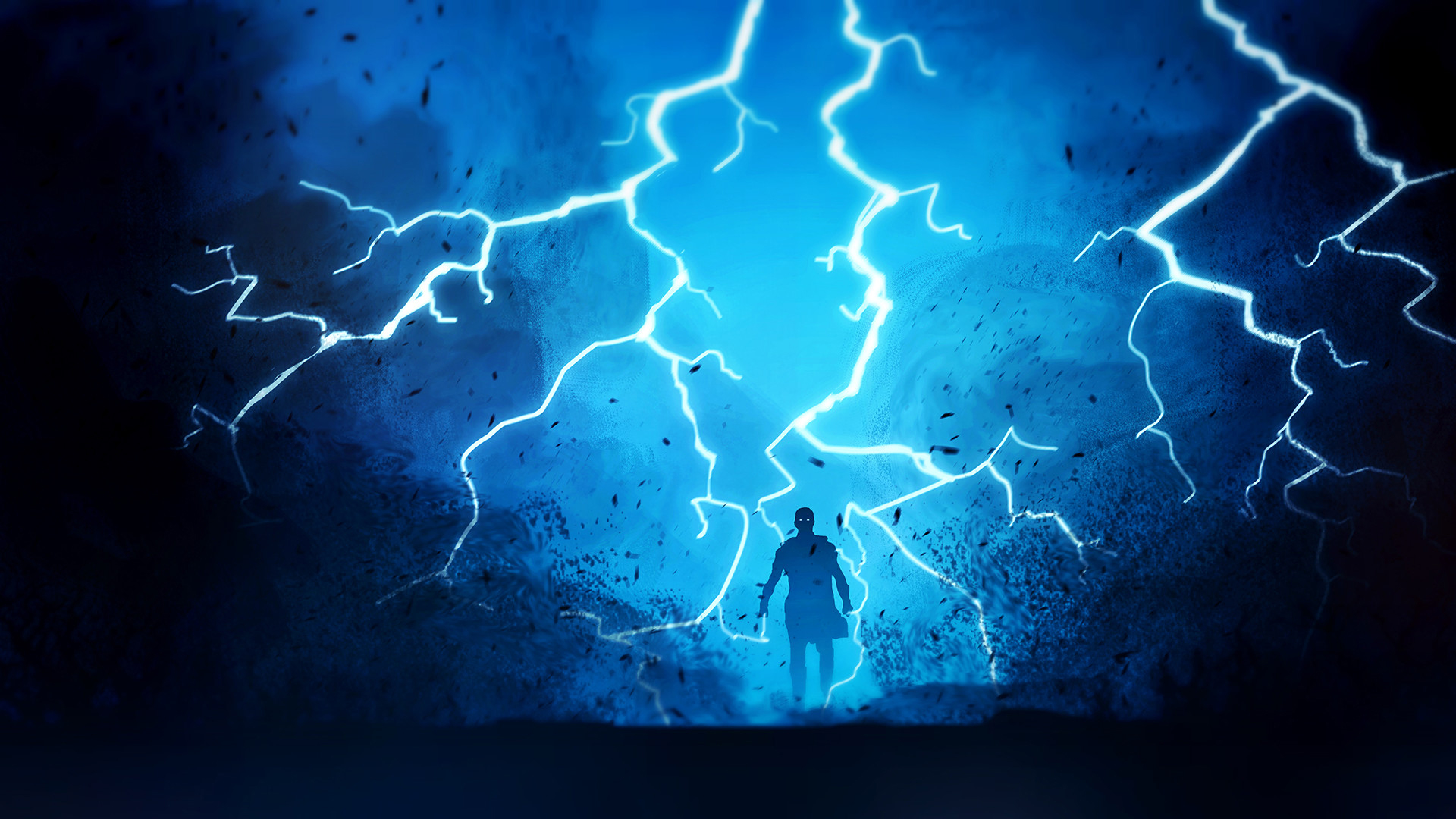 Laden Sie das Fantasie, Blitz, Krieger-Bild kostenlos auf Ihren PC-Desktop herunter