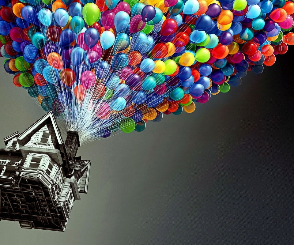 Free download wallpaper Up, Balloon, Movie on your PC desktop