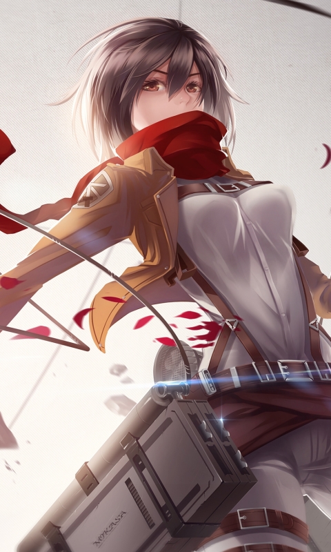 Handy-Wallpaper Animes, Mikasa Ackermann, Attack On Titan kostenlos herunterladen.