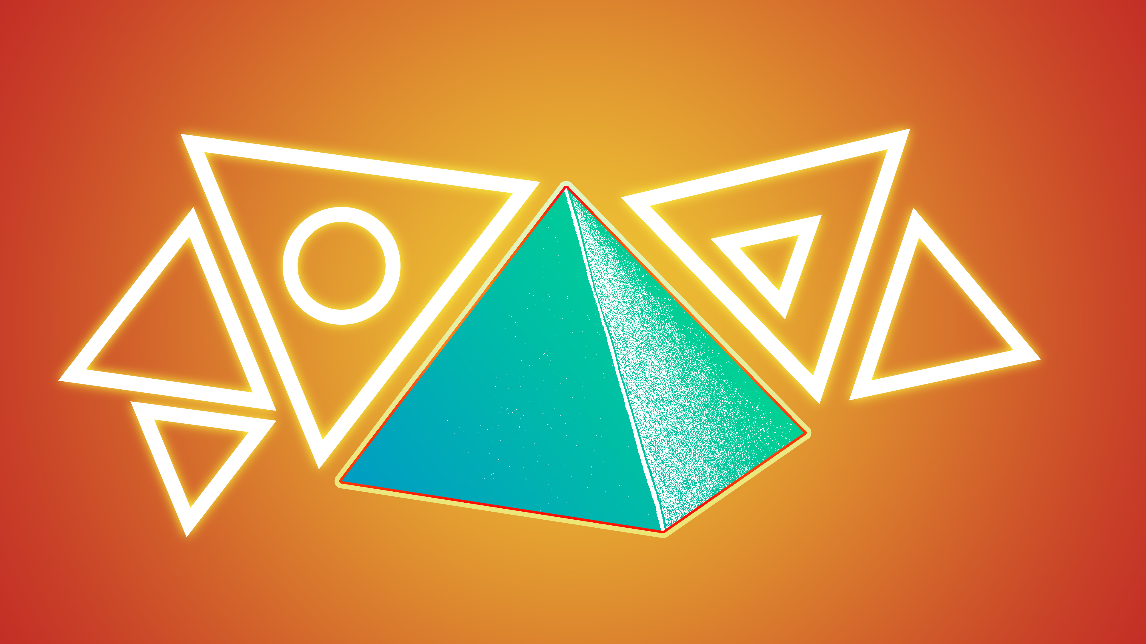 Скачать обои бесплатно Треугольник, Пирамида, Художественные картинка на рабочий стол ПК