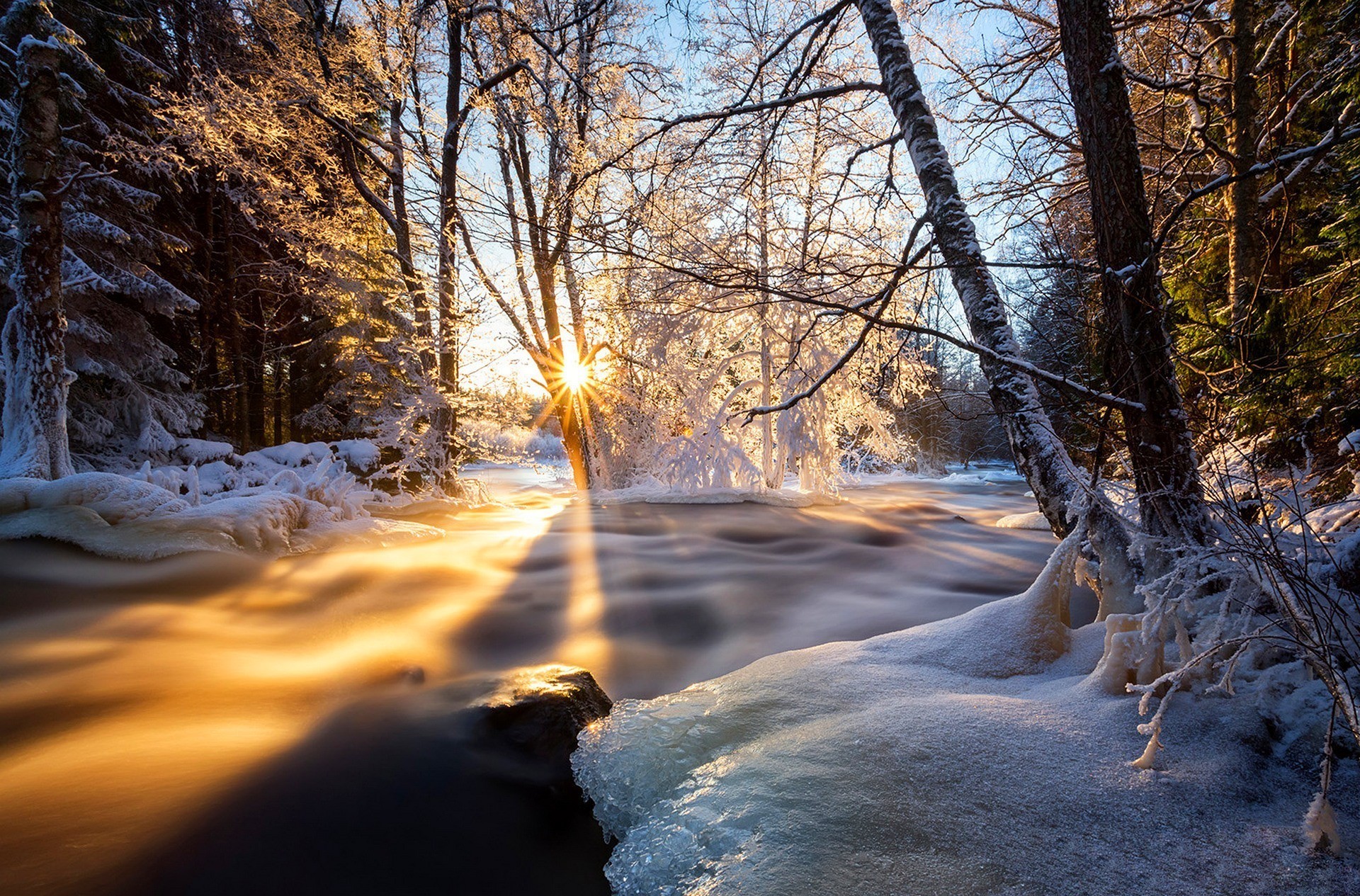 Baixe gratuitamente a imagem Inverno, Sol, Terra/natureza, Brilho Do Sol na área de trabalho do seu PC
