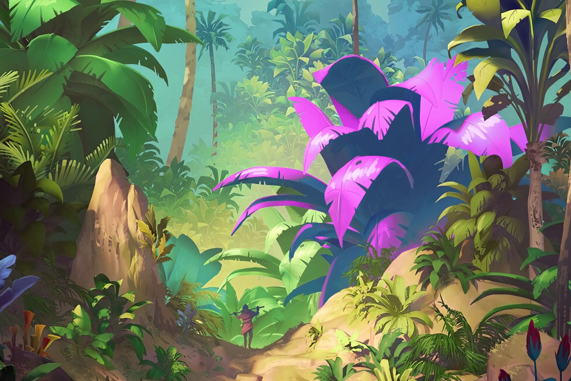 Download mobile wallpaper Fantasy, Forest, Jungle for free.