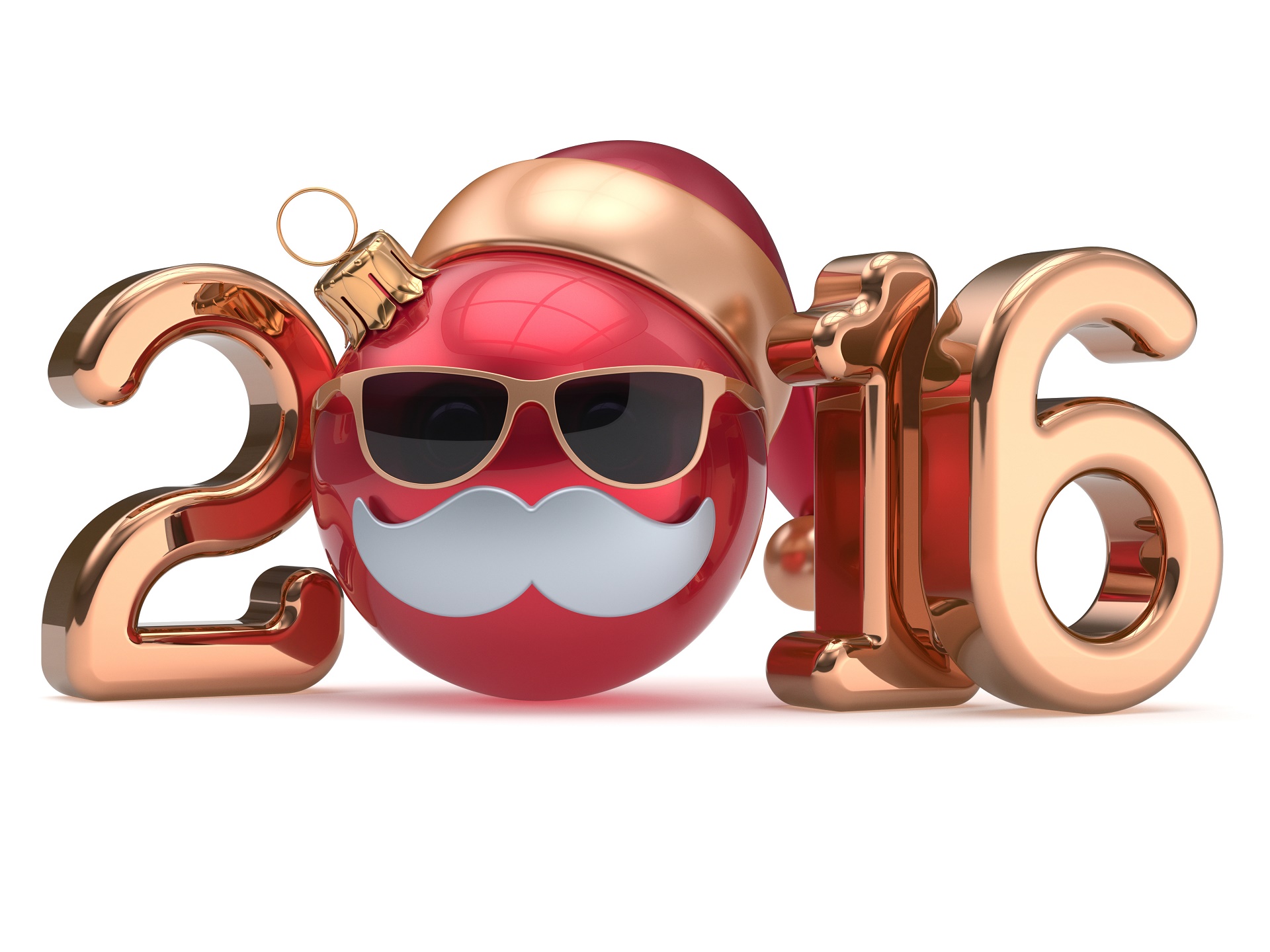 無料モバイル壁紙ホリデー, 2016年新年をダウンロードします。