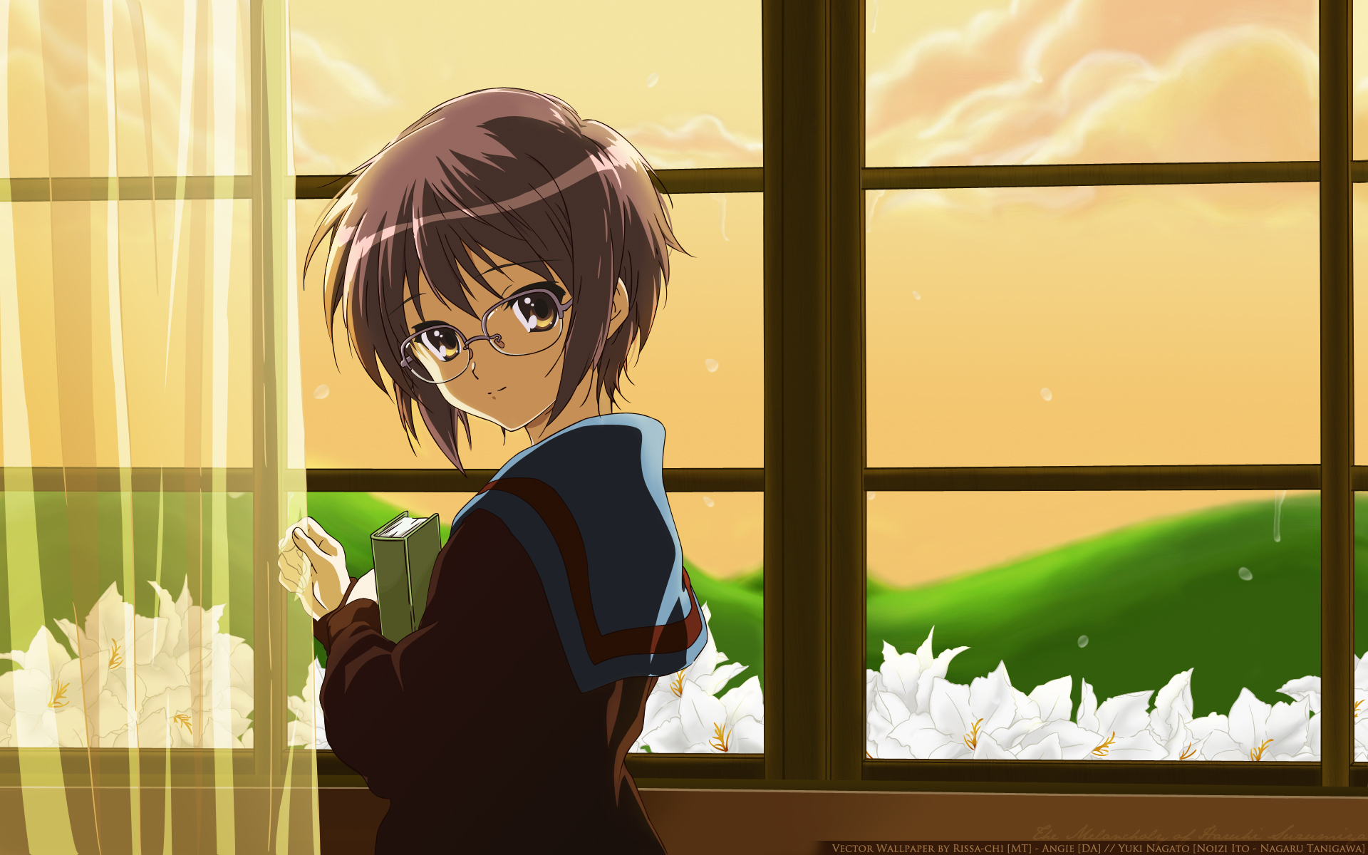 Download mobile wallpaper The Melancholy Of Haruhi Suzumiya, Yuki Nagato, Anime for free.