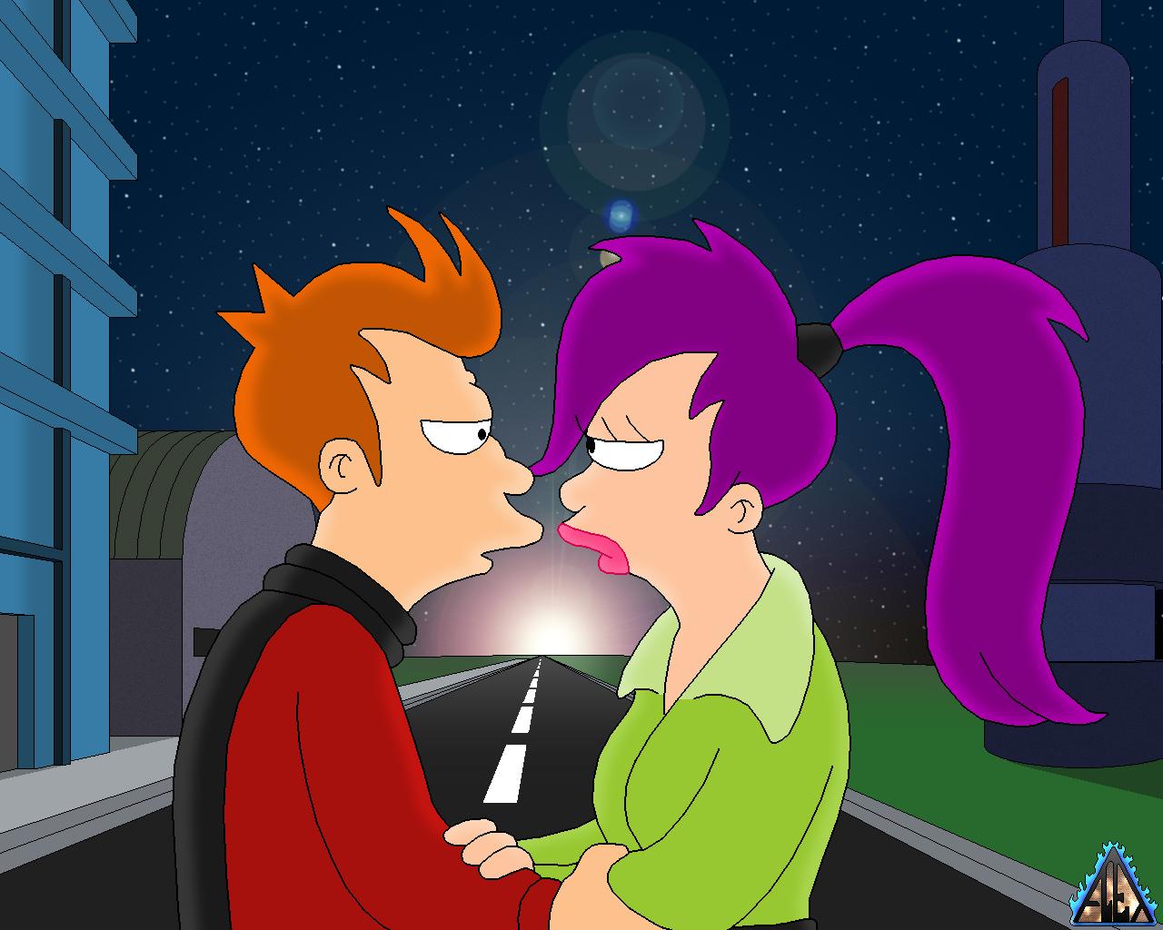 Free download wallpaper Futurama, Tv Show, Fry (Futurama), Leela (Futurama) on your PC desktop