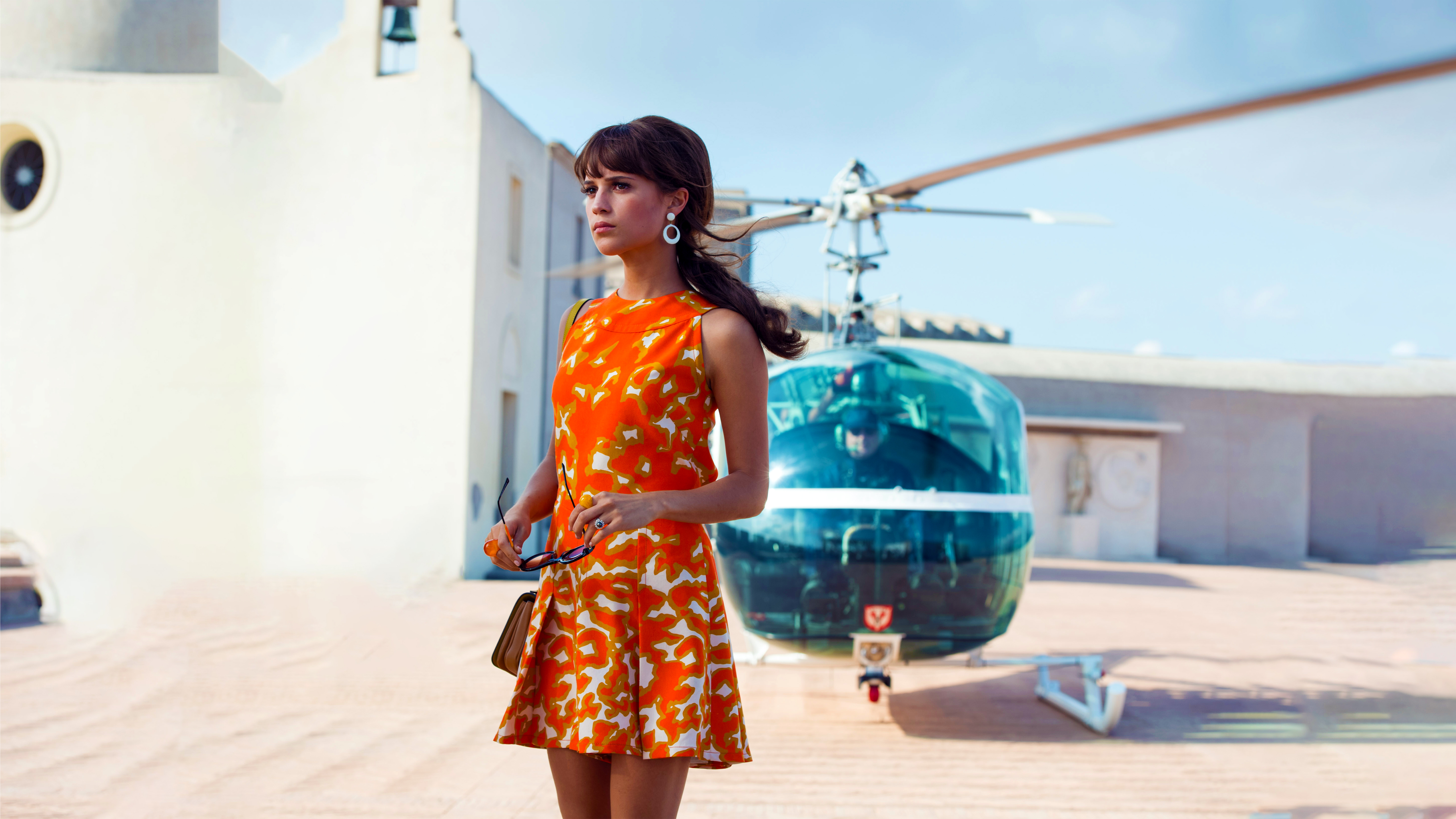 movie, the man from u n c l e, actress, alicia vikander, brunette