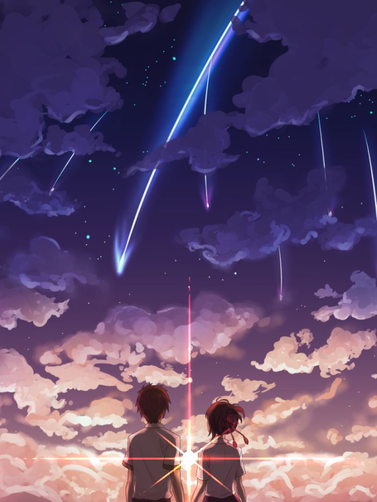 Descarga gratuita de fondo de pantalla para móvil de Animado, Kimi No Na Wa, Mitsuha Miyamizu, Taki Tachibana.