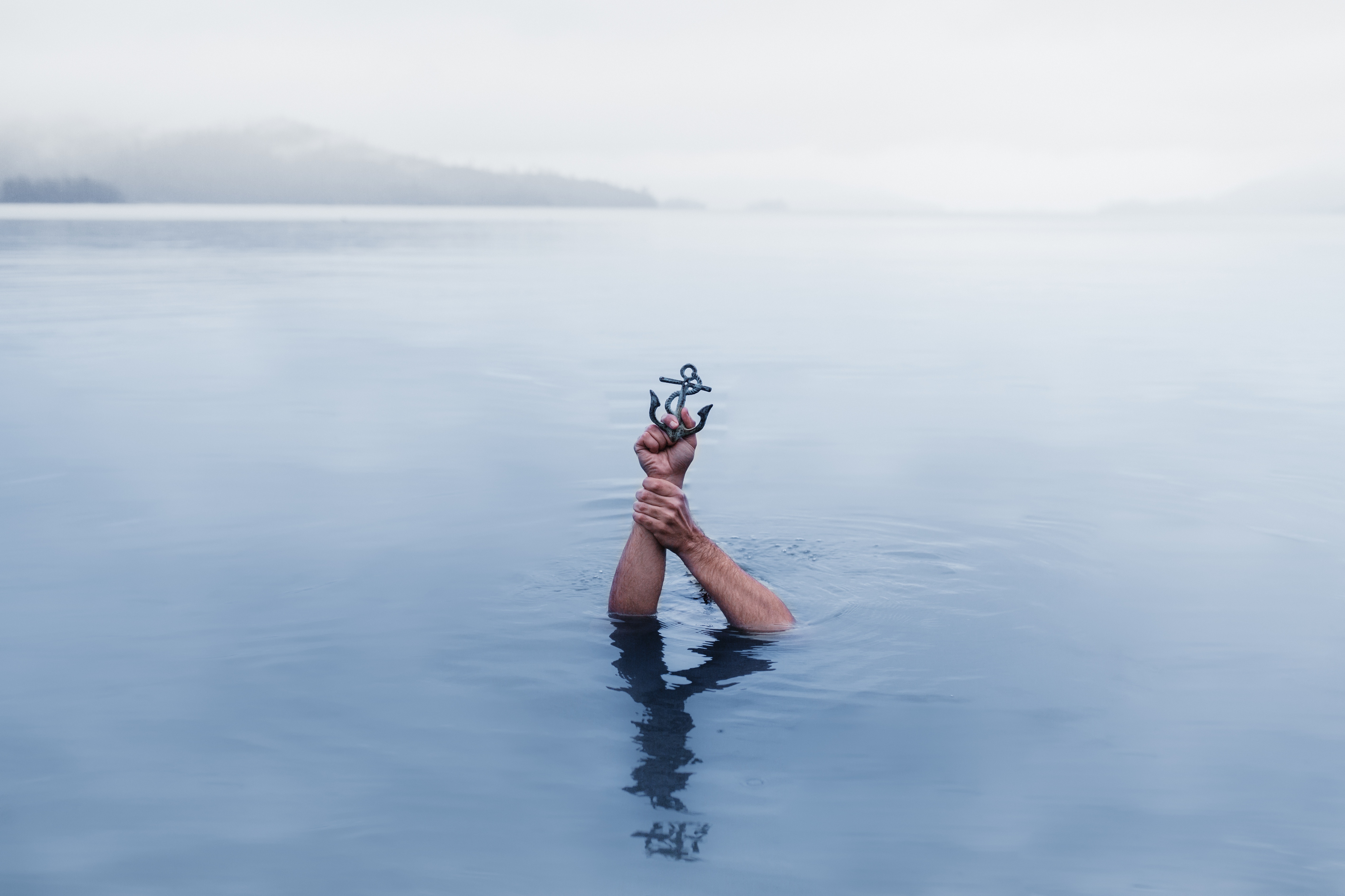 water, miscellanea, miscellaneous, hands, immersion, anchor, symbolic
