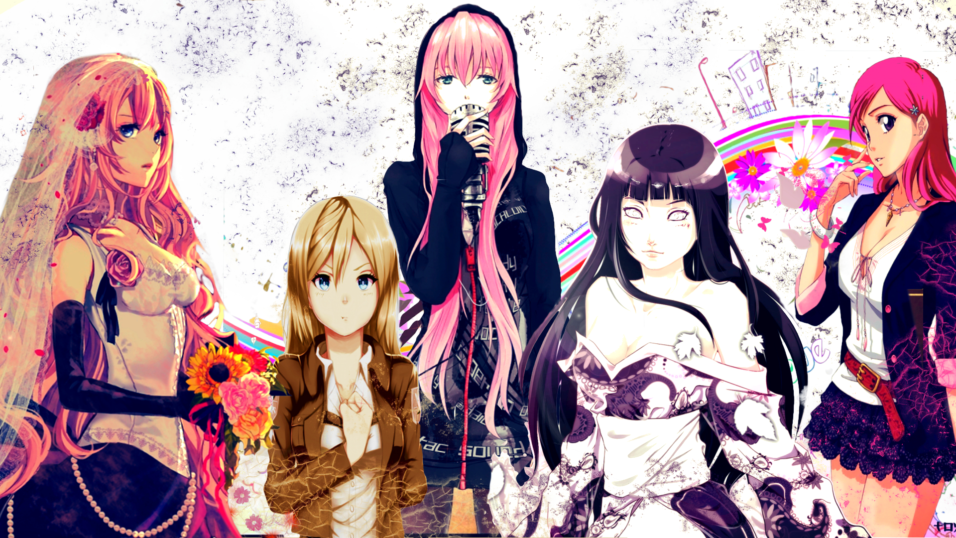 Laden Sie das Vocaloid, Crossover, Animes, Orihime Inoue-Bild kostenlos auf Ihren PC-Desktop herunter