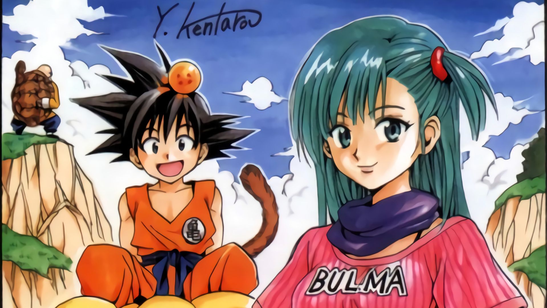 Handy-Wallpaper Animes, Son Goku, Dragon Ball: Doragon Bôru, Bulma (Dragon Ball) kostenlos herunterladen.