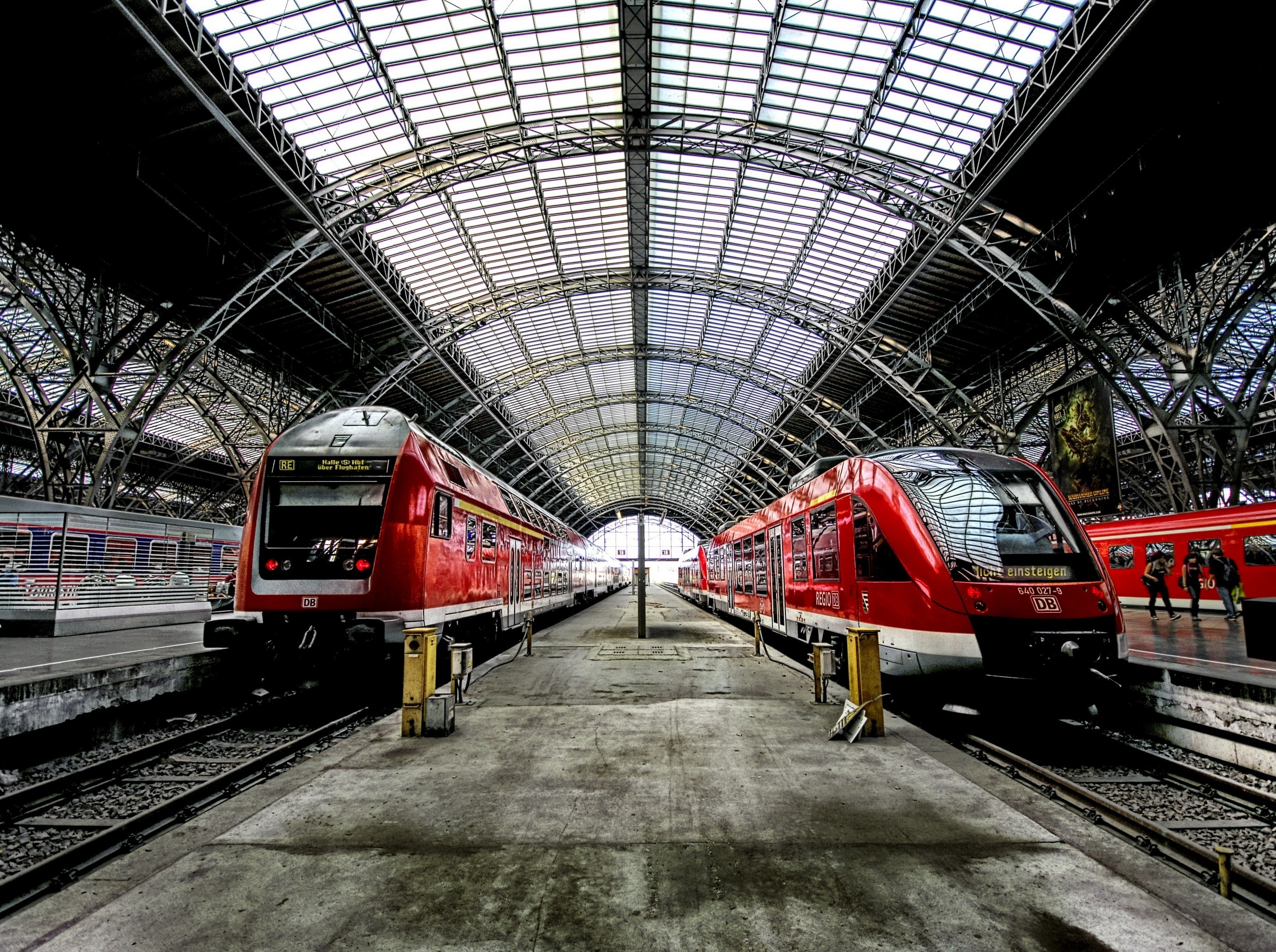 610774 завантажити шпалери створено людиною, залізнична станція, німеччина, поїзд - заставки і картинки безкоштовно