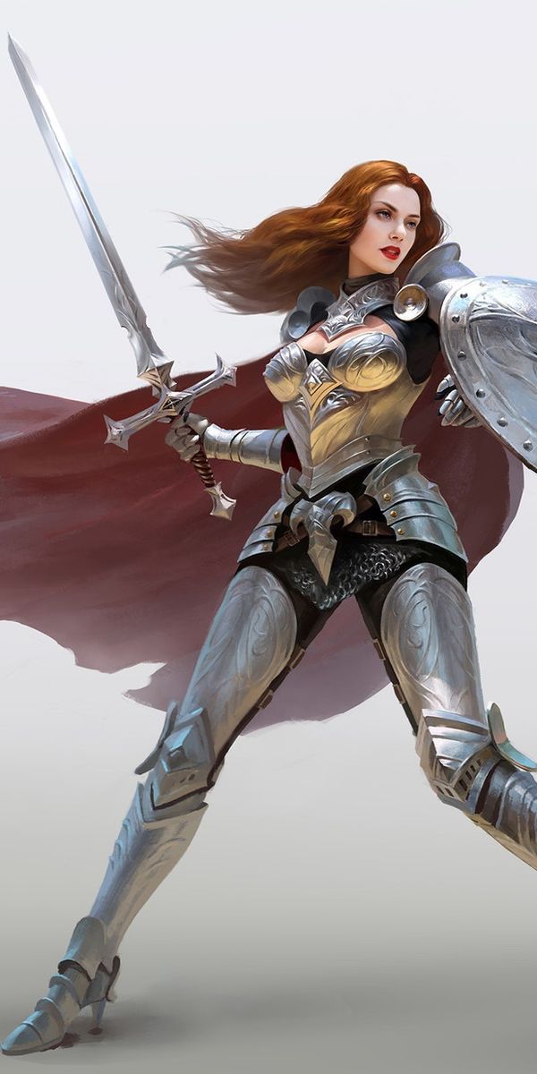 Fond d'écran HD: Fantaisie, Guerrières, Armure, Rouge À Lèvres, Roux ...