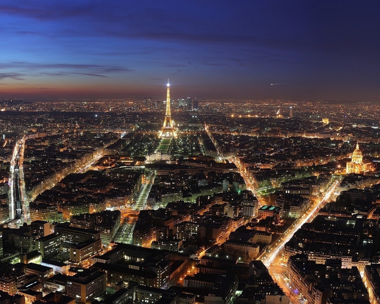 Скачать картинку Города, Пейзаж, Ночь, Архитектура, Эйфелева Башня, Париж в телефон бесплатно.