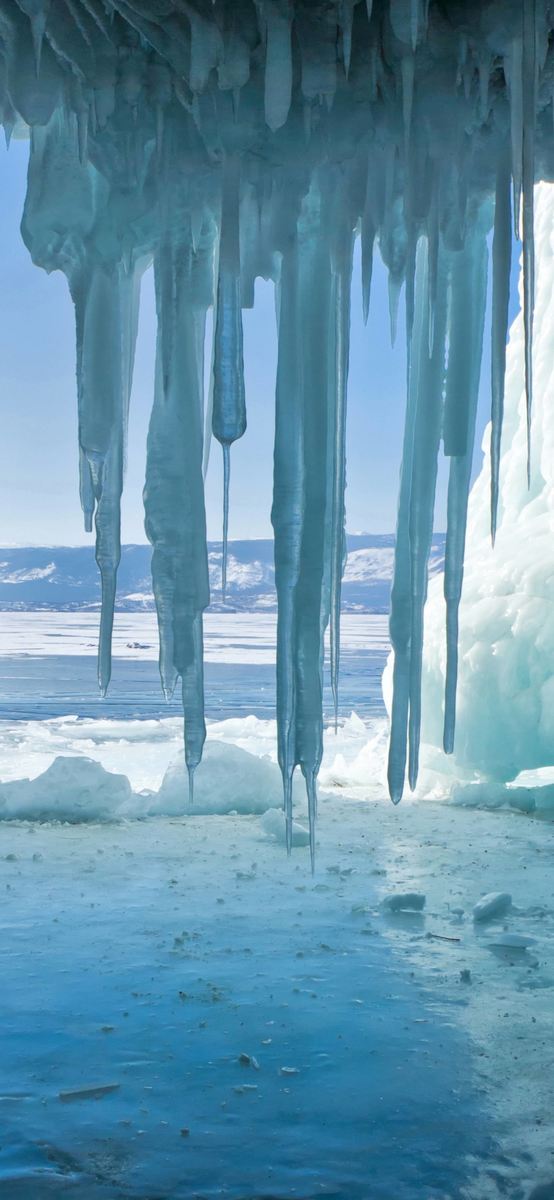 Descarga gratuita de fondo de pantalla para móvil de Invierno, Hielo, Cueva, Tierra/naturaleza.