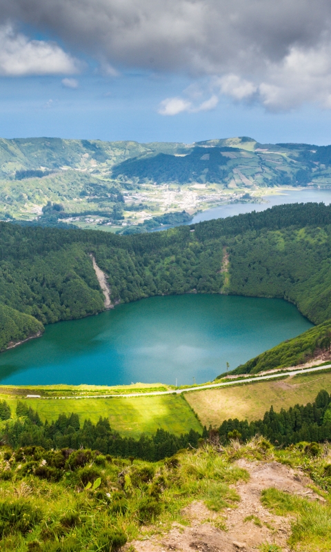 Téléchargez des papiers peints mobile Lac, Le Portugal, Photographie, Des Lacs, Açores gratuitement.