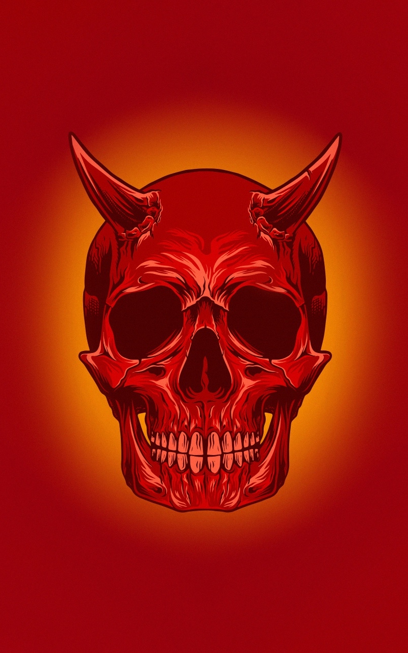 Download mobile wallpaper Dark, Skull, Minimalist for free.