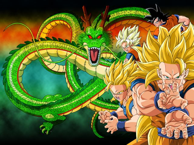 Handy-Wallpaper Dragon Ball, Animes, Son Goku, Dragonball Z, Shenron (Dragon Ball) kostenlos herunterladen.