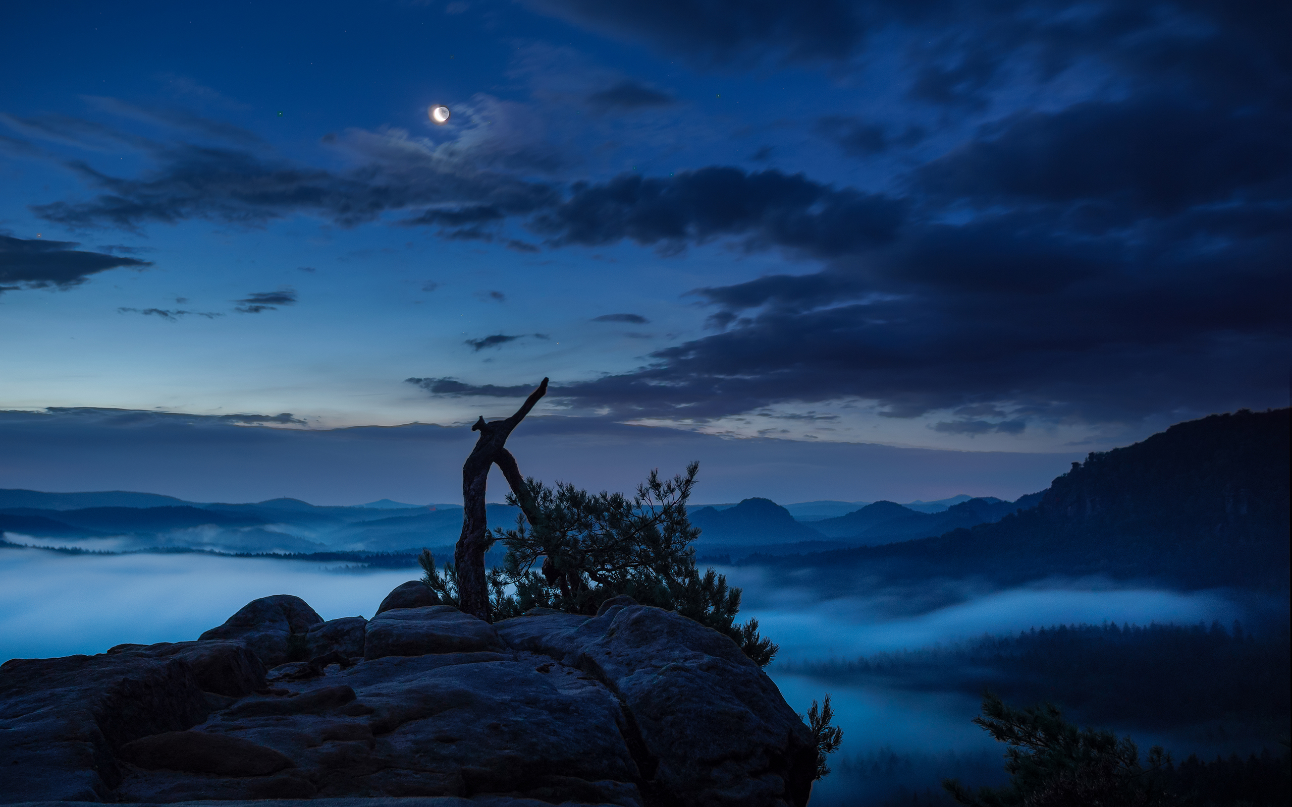 Laden Sie das Mond, Nebel, Wolke, Nacht, Himmel, Erde/natur-Bild kostenlos auf Ihren PC-Desktop herunter