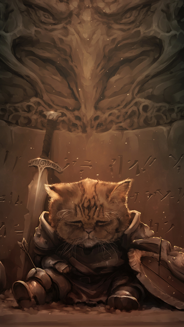 Download mobile wallpaper Cat, Shield, Helmet, Warrior, Sword, Video Game, Skyrim, The Elder Scrolls V: Skyrim, The Elder Scrolls for free.