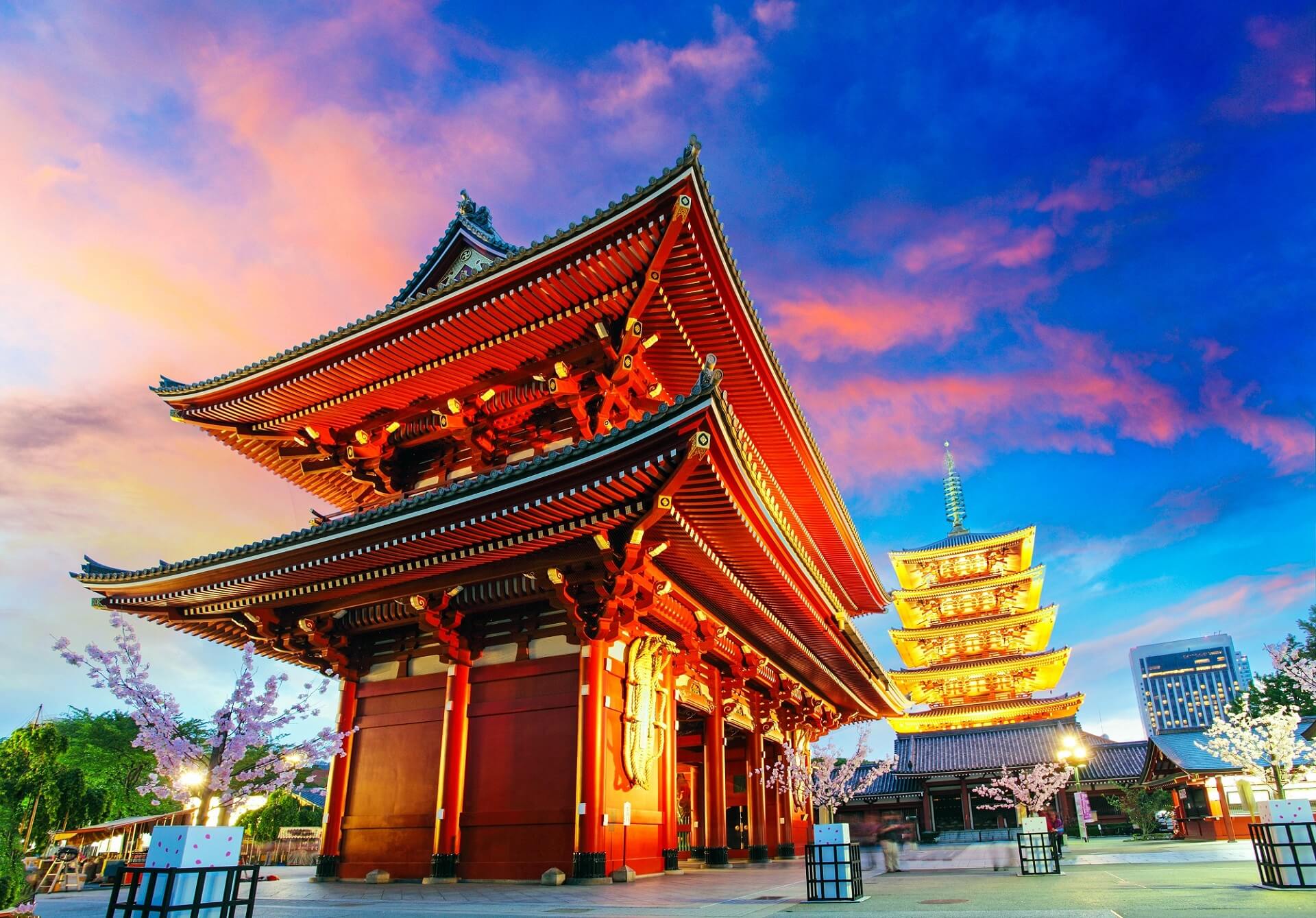 Baixar papel de parede para celular de Japão, Tóquio, Templos, Religioso, Senso Ji gratuito.