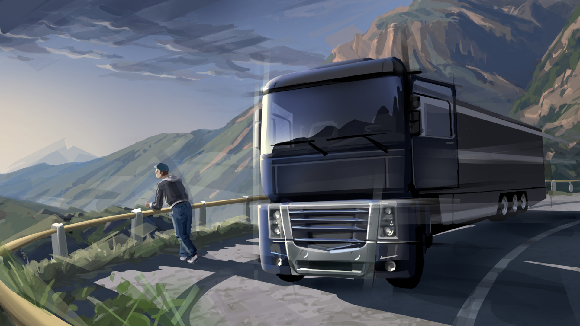 Meilleurs fonds d'écran Euro Truck Simulator 2 pour l'écran du téléphone