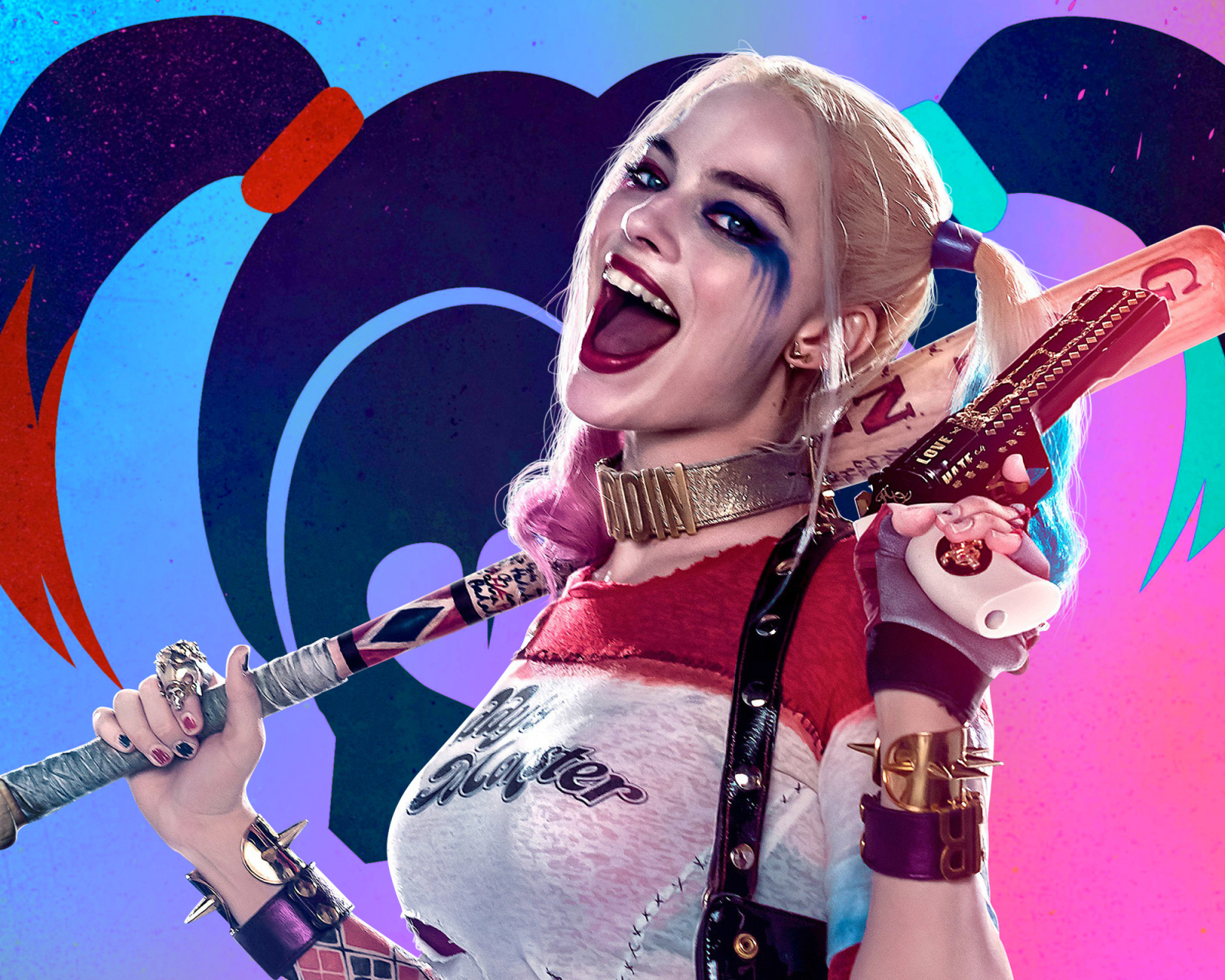 Handy-Wallpaper Filme, Harley Quinn, The Suicide Squad, Margot Robbie kostenlos herunterladen.