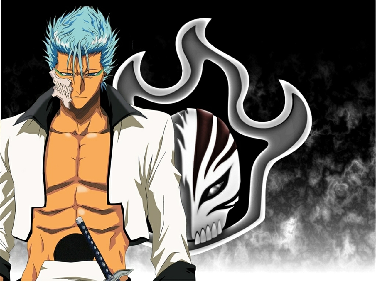 Laden Sie das Bleach, Animes, Grimmjow Jaegerjaquez-Bild kostenlos auf Ihren PC-Desktop herunter