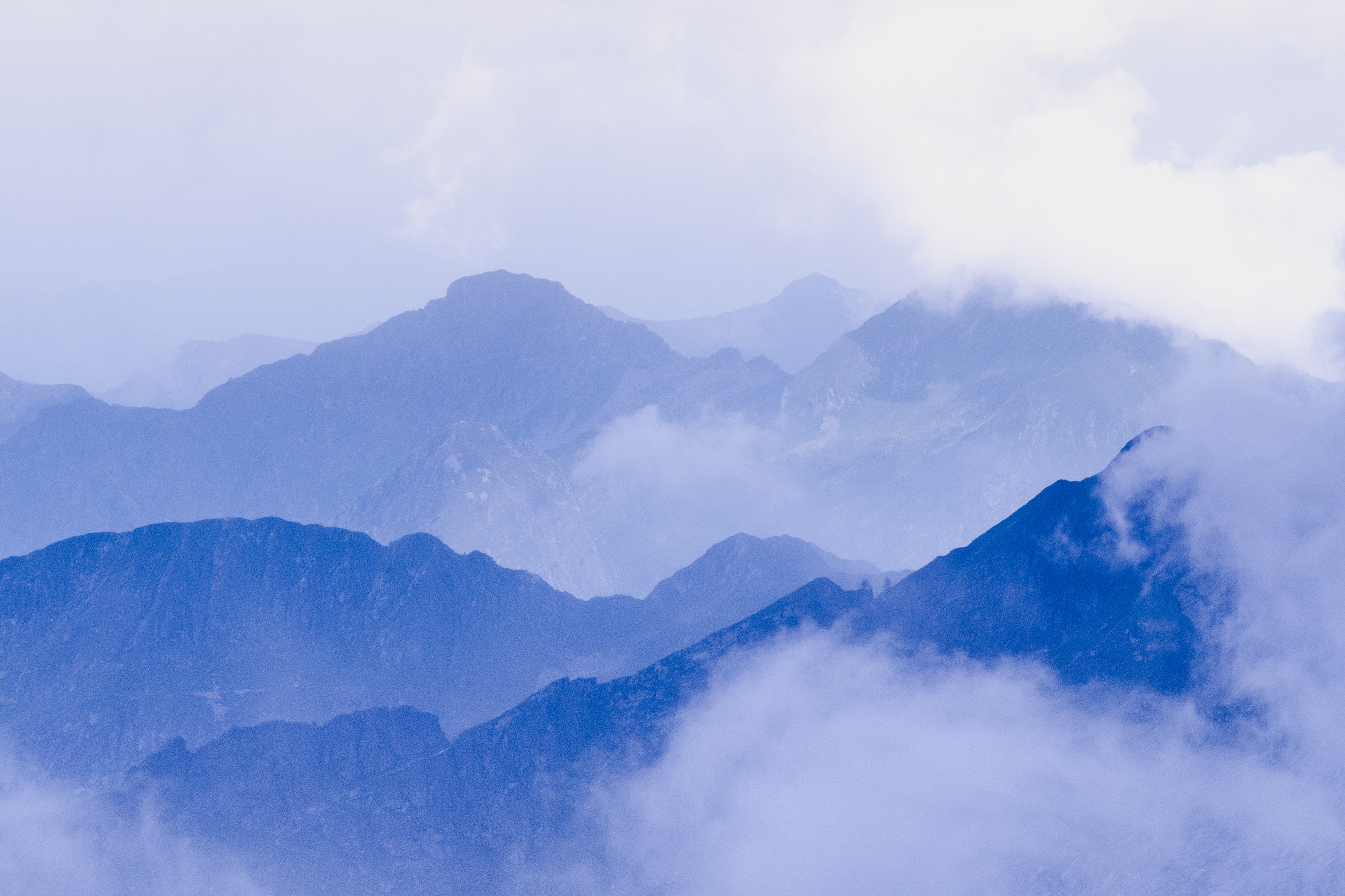 PCデスクトップに自然, 山脈, 雲, 層, レイヤー, トップス, 頂点, 霧画像を無料でダウンロード