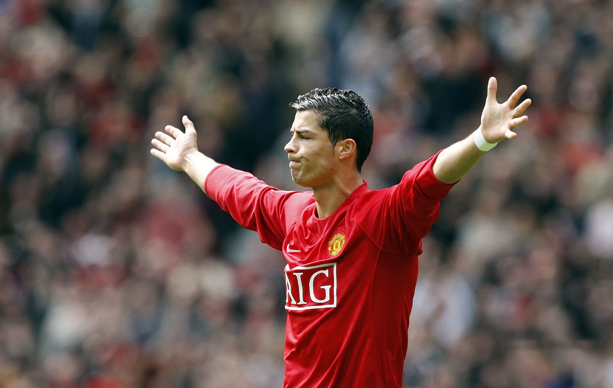Download mobile wallpaper Sports, Cristiano Ronaldo, Soccer, Manchester United F C for free.
