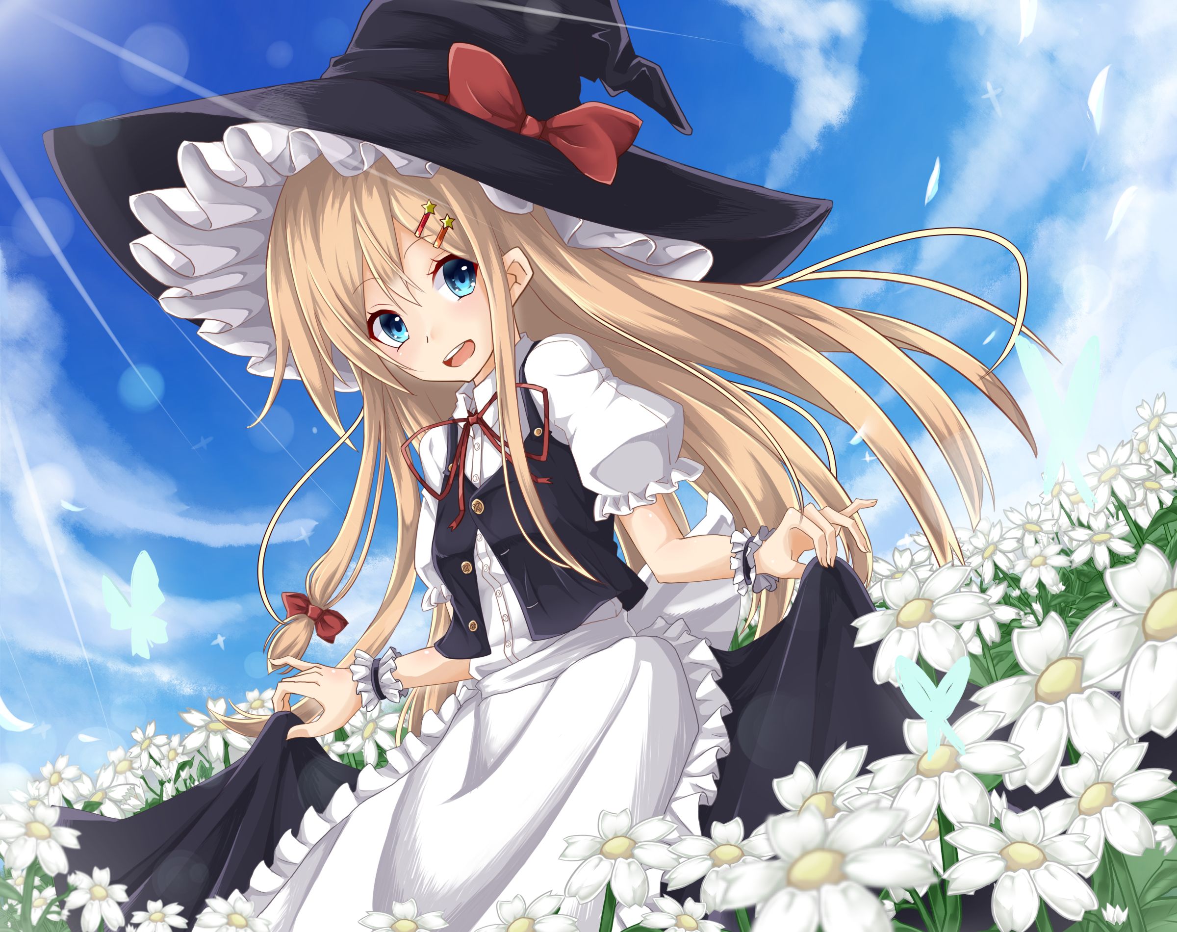 Téléchargez gratuitement l'image Animé, Touhou, Marisa Kirisame sur le bureau de votre PC