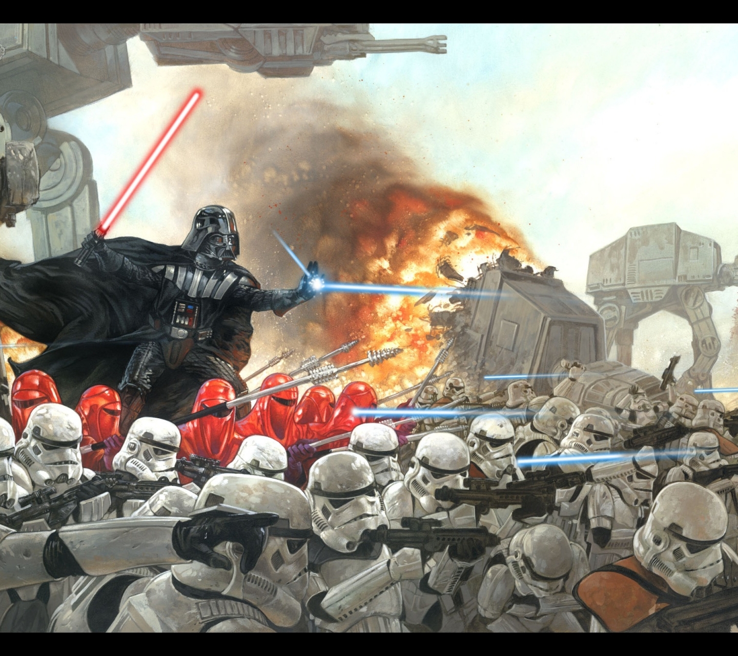 Laden Sie das Darth Vader, Science Fiction, Krieg Der Sterne, At At Walker-Bild kostenlos auf Ihren PC-Desktop herunter