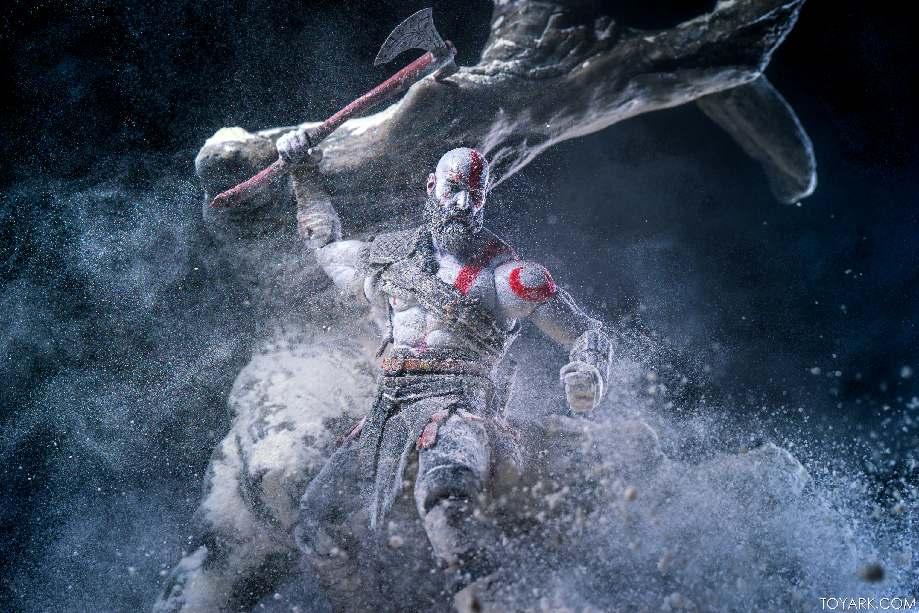 Download mobile wallpaper God Of War, Figurine, Video Game, Kratos (God Of War), God Of War (2018) for free.