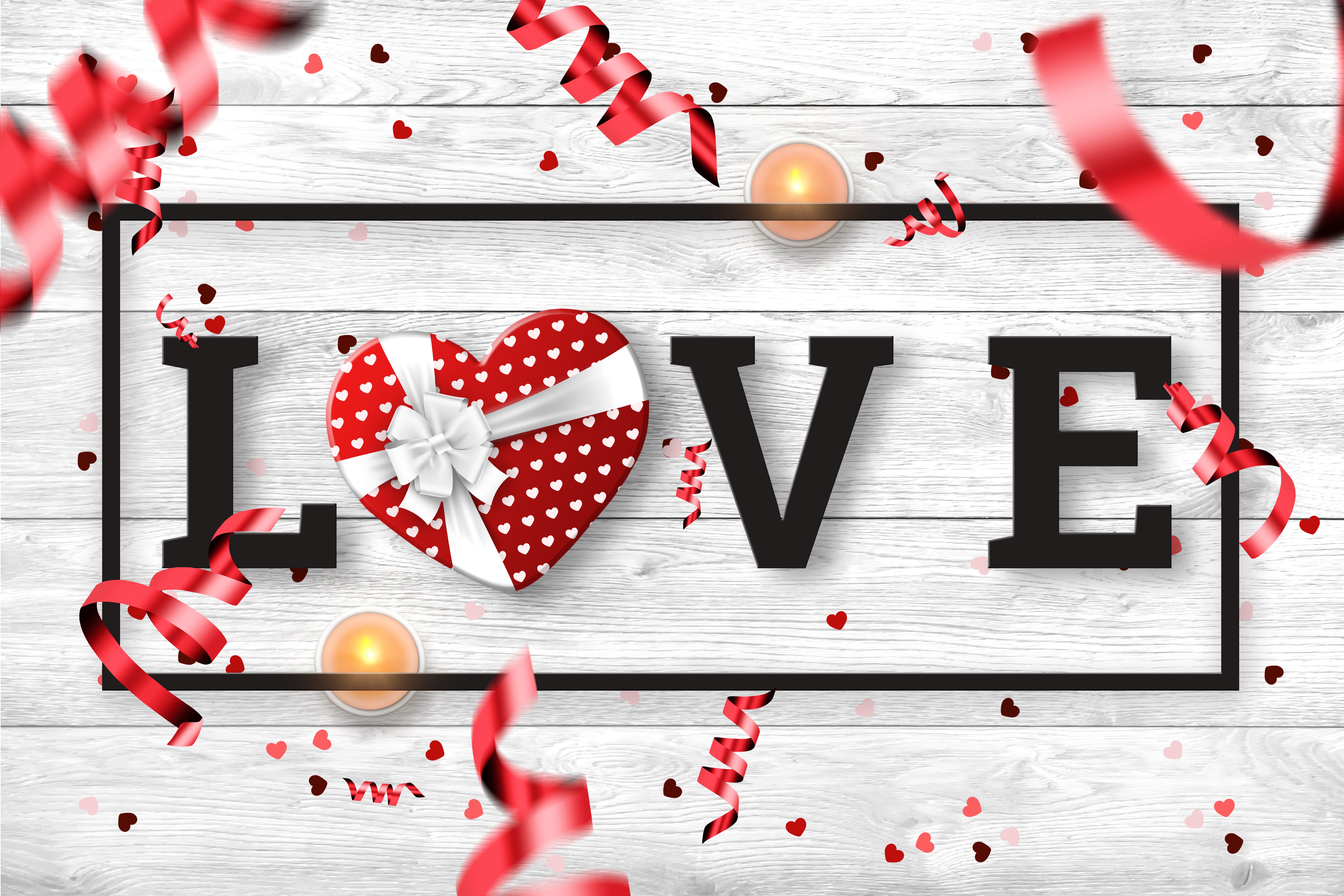 Free download wallpaper Love, Gift, Heart, Artistic, Candle on your PC desktop