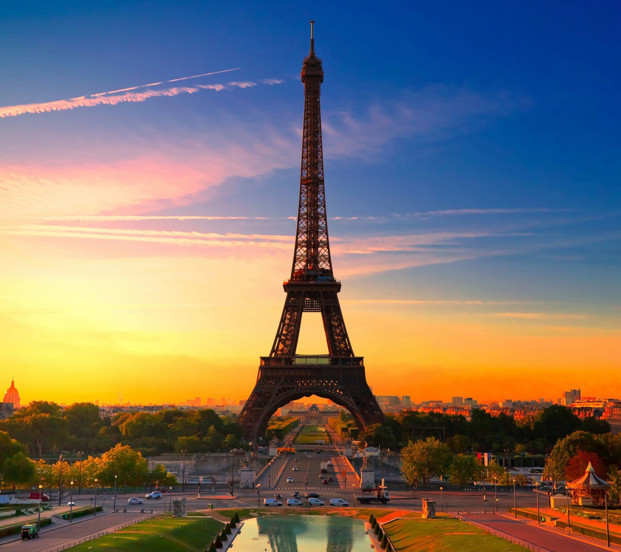 Download mobile wallpaper Paris, Eiffel Tower, Monuments, Man Made for free.