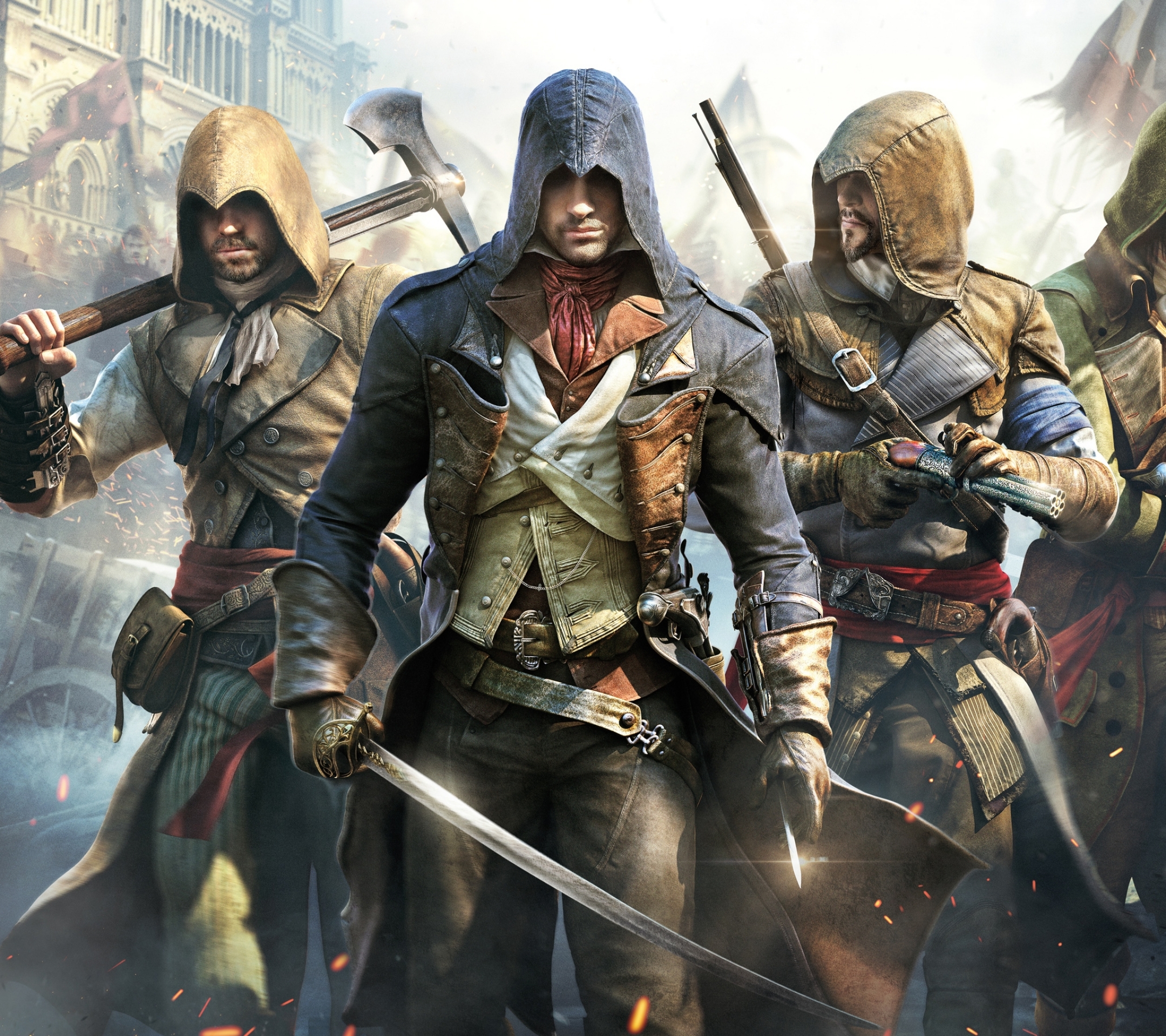 Baixe gratuitamente a imagem Assassin's Creed: Unidade, Assassin's Creed, Videogame na área de trabalho do seu PC