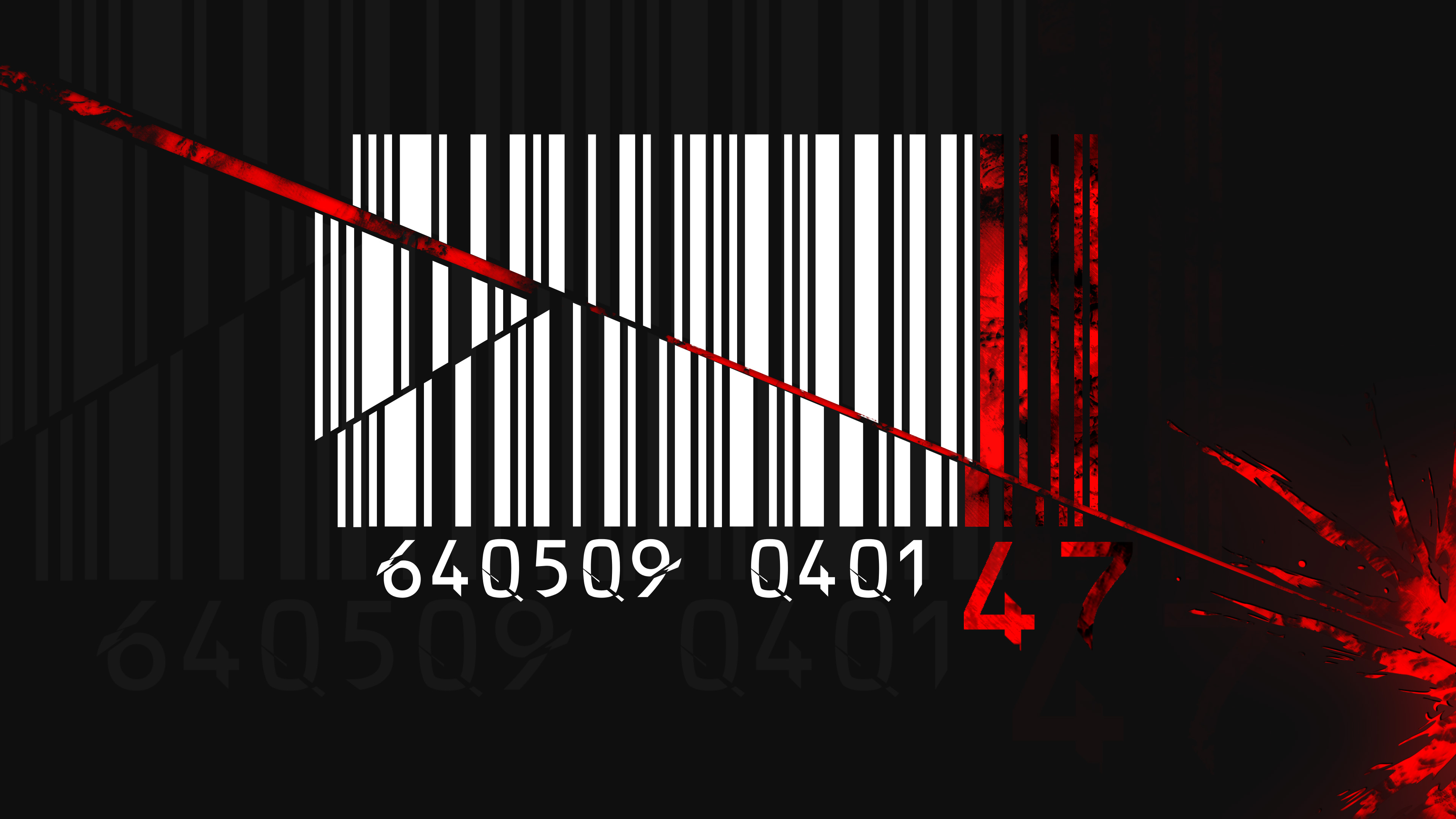 hitman, video game, hitman: absolution, agent 47, barcode