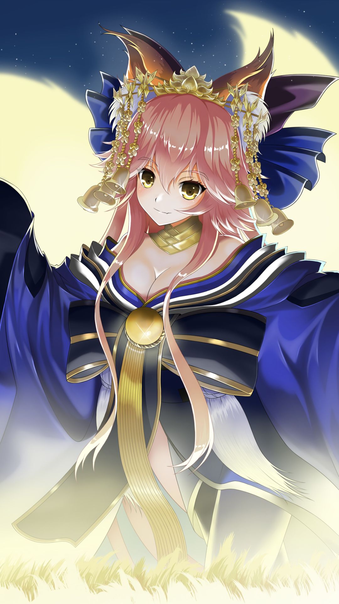 anime, fate/grand order, caster (fate/extra), tamamo no mae (fate/grand order), fate series 5K