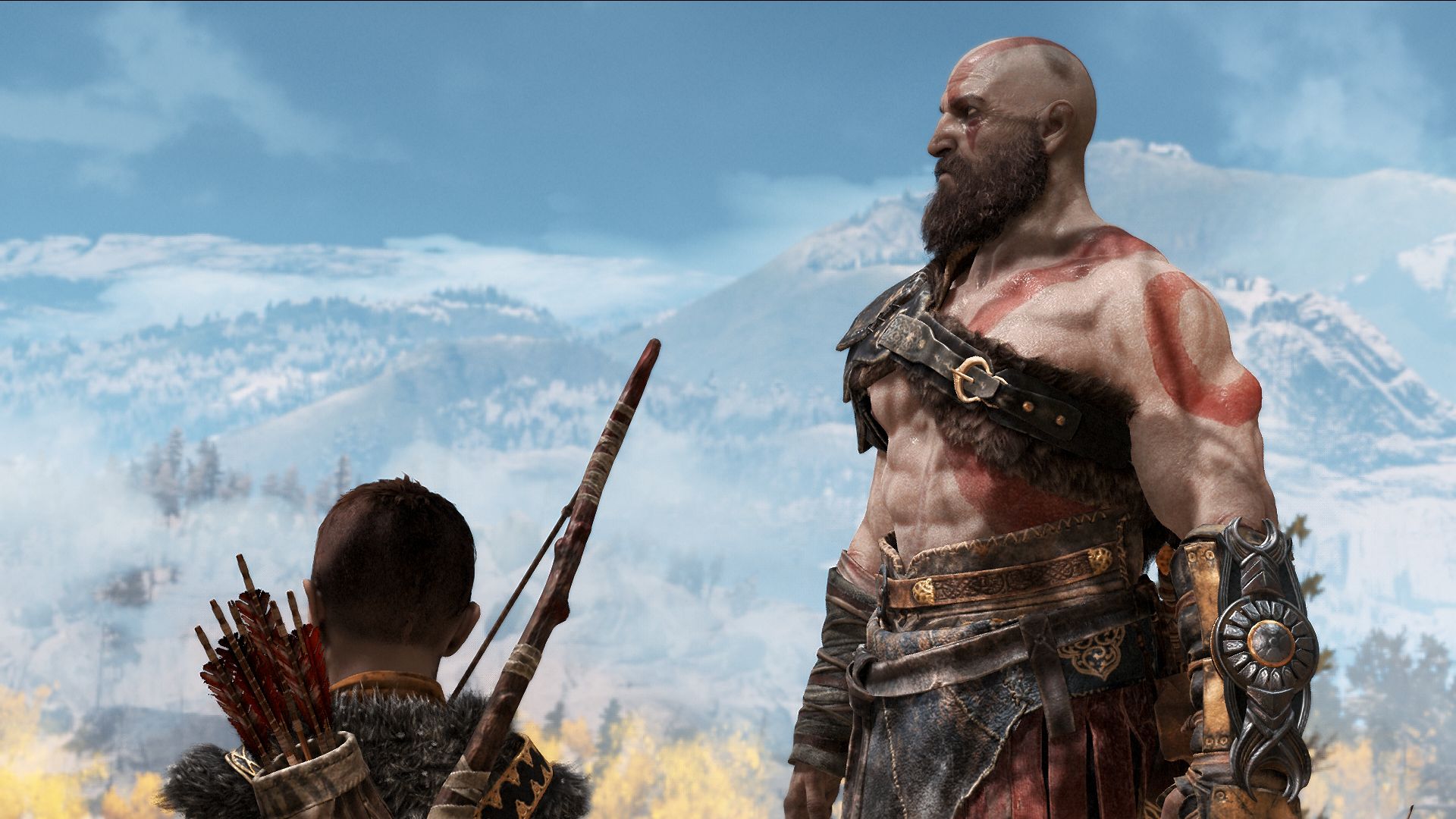 Baixe gratuitamente a imagem God Of War, Videogame, Kratos (Deus Da Guerra), Atreus (Deus Da Guerra), Deus Da Guerra (2018) na área de trabalho do seu PC
