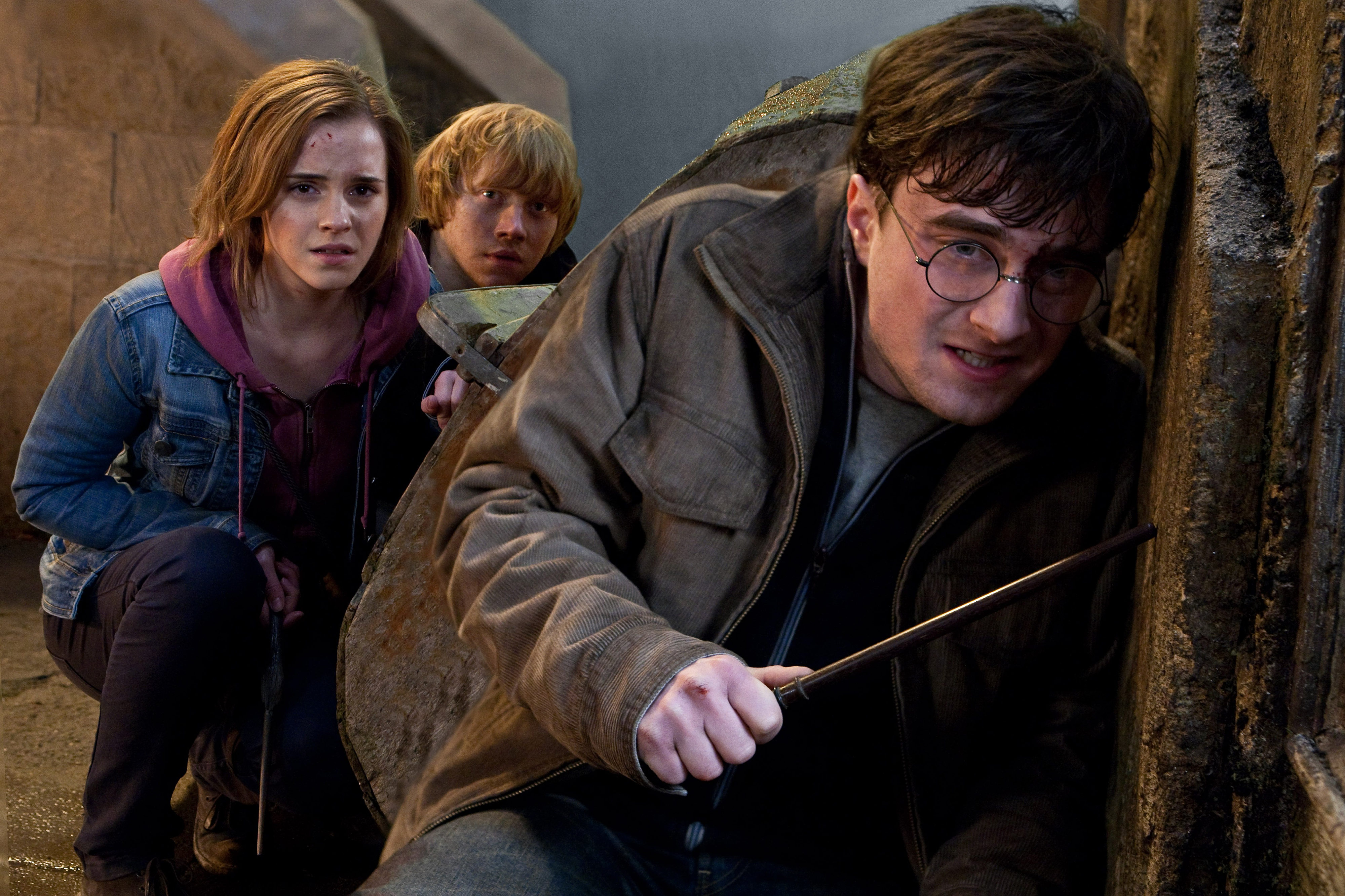 Baixar papel de parede para celular de Harry Potter, Filme, Hermione Granger, Harry Potter E As Relíquias Da Morte: Parte 2, Ron Weasley gratuito.