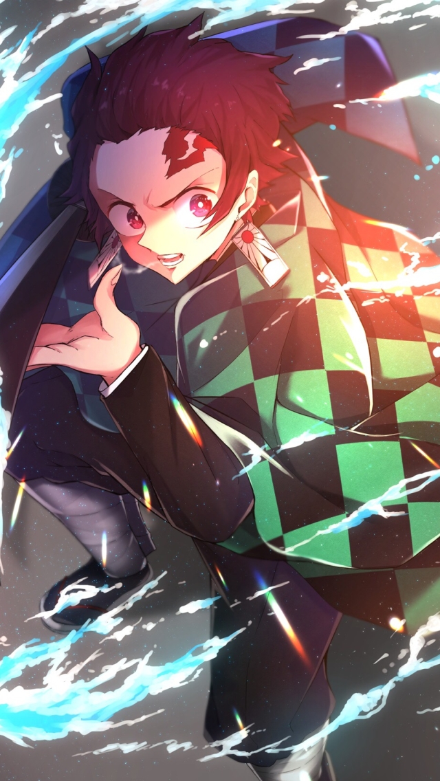 Handy-Wallpaper Animes, Demon Slayer, Tanjiro Kamado kostenlos herunterladen.