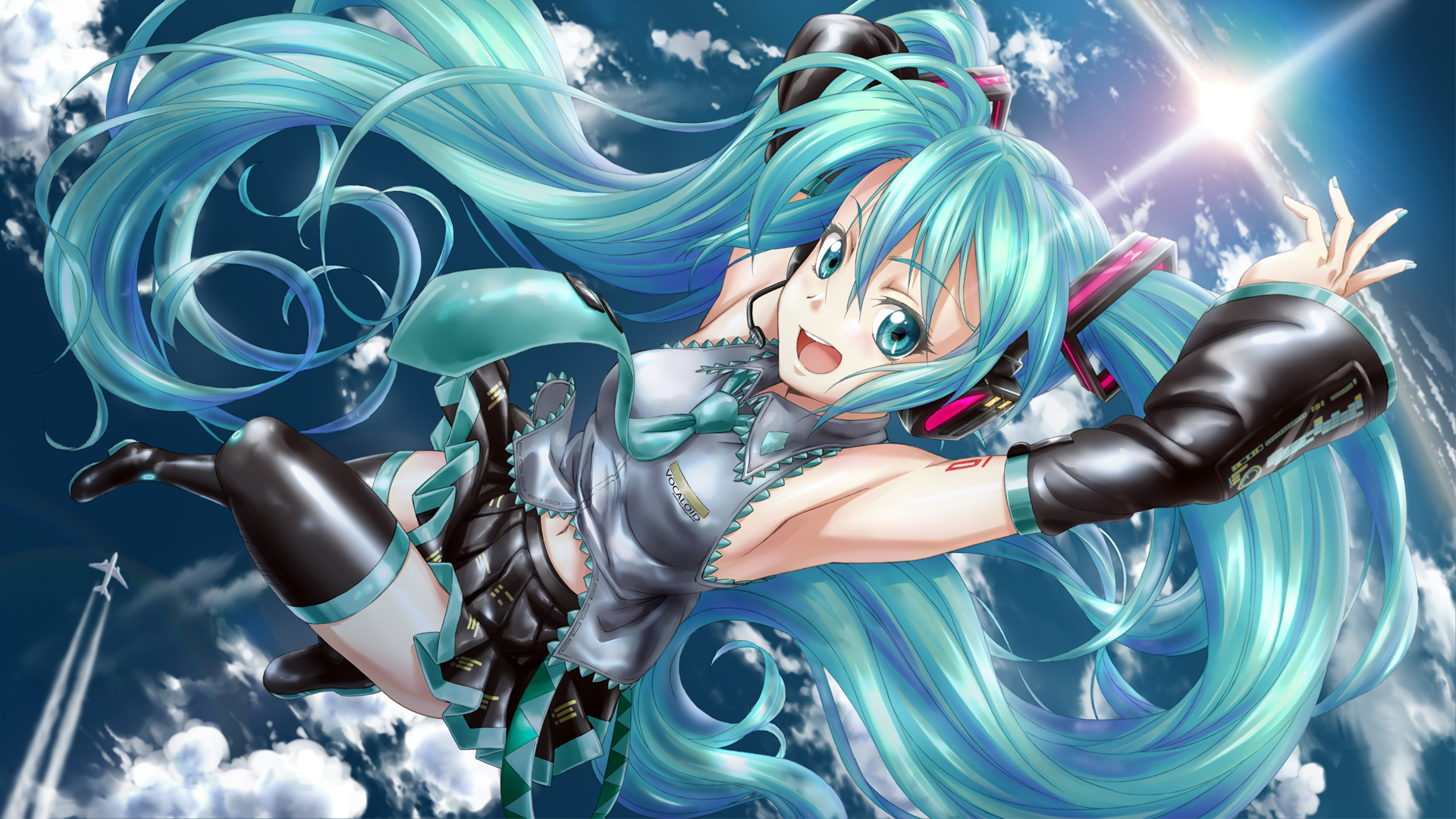 Laden Sie das Vocaloid, Hatsune Miku, Animes-Bild kostenlos auf Ihren PC-Desktop herunter