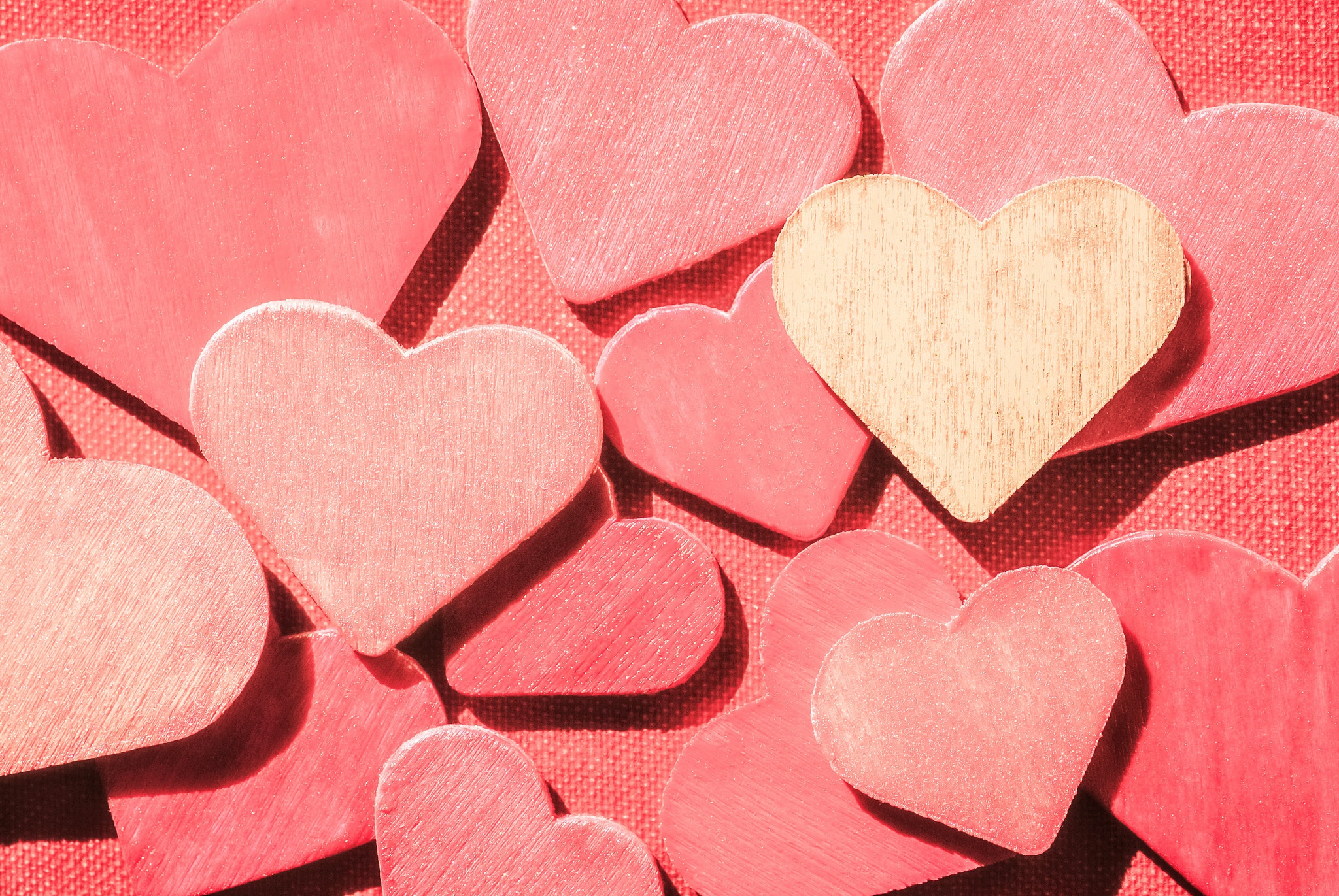 Завантажити шпалери безкоштовно Рожевий, Кохання, Серце, Художній, У Формі Серця картинка на робочий стіл ПК