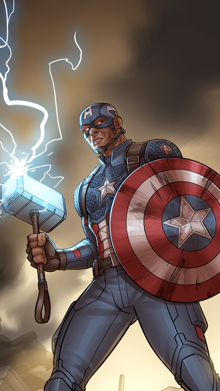 Скачать картинку Комиксы, Капитан Америка в телефон бесплатно.