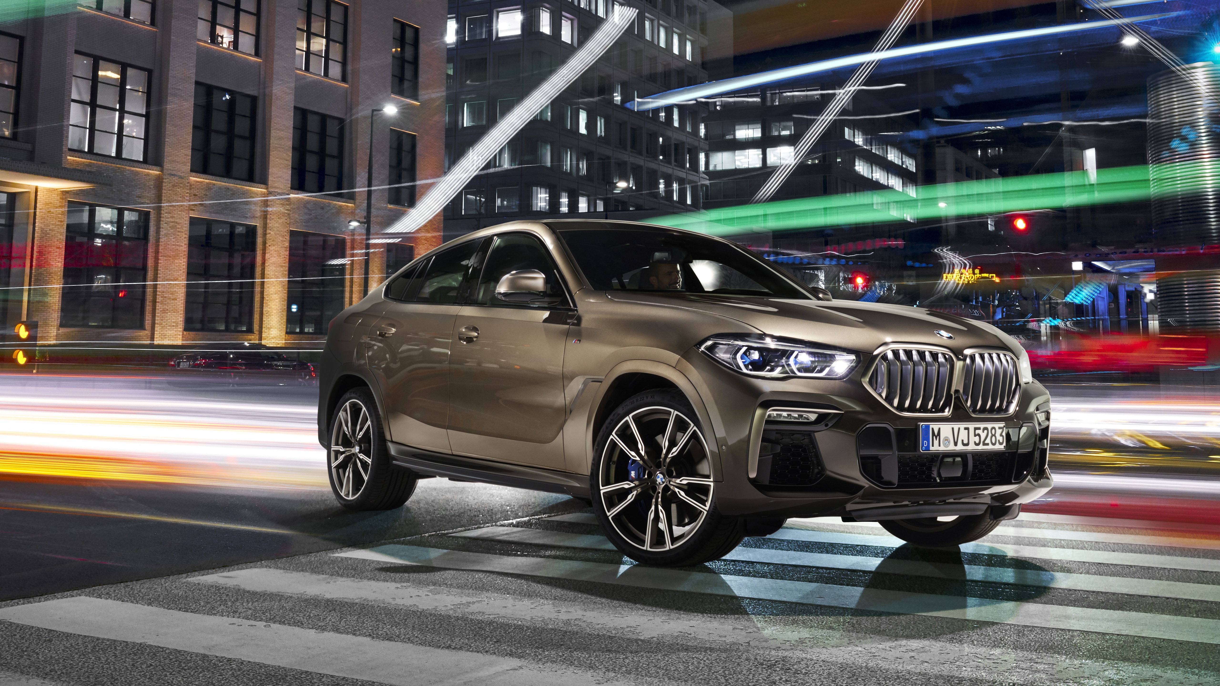 Download mobile wallpaper Bmw, Car, Suv, Bmw X6, Vehicles, Time Lapse, Silver Car for free.