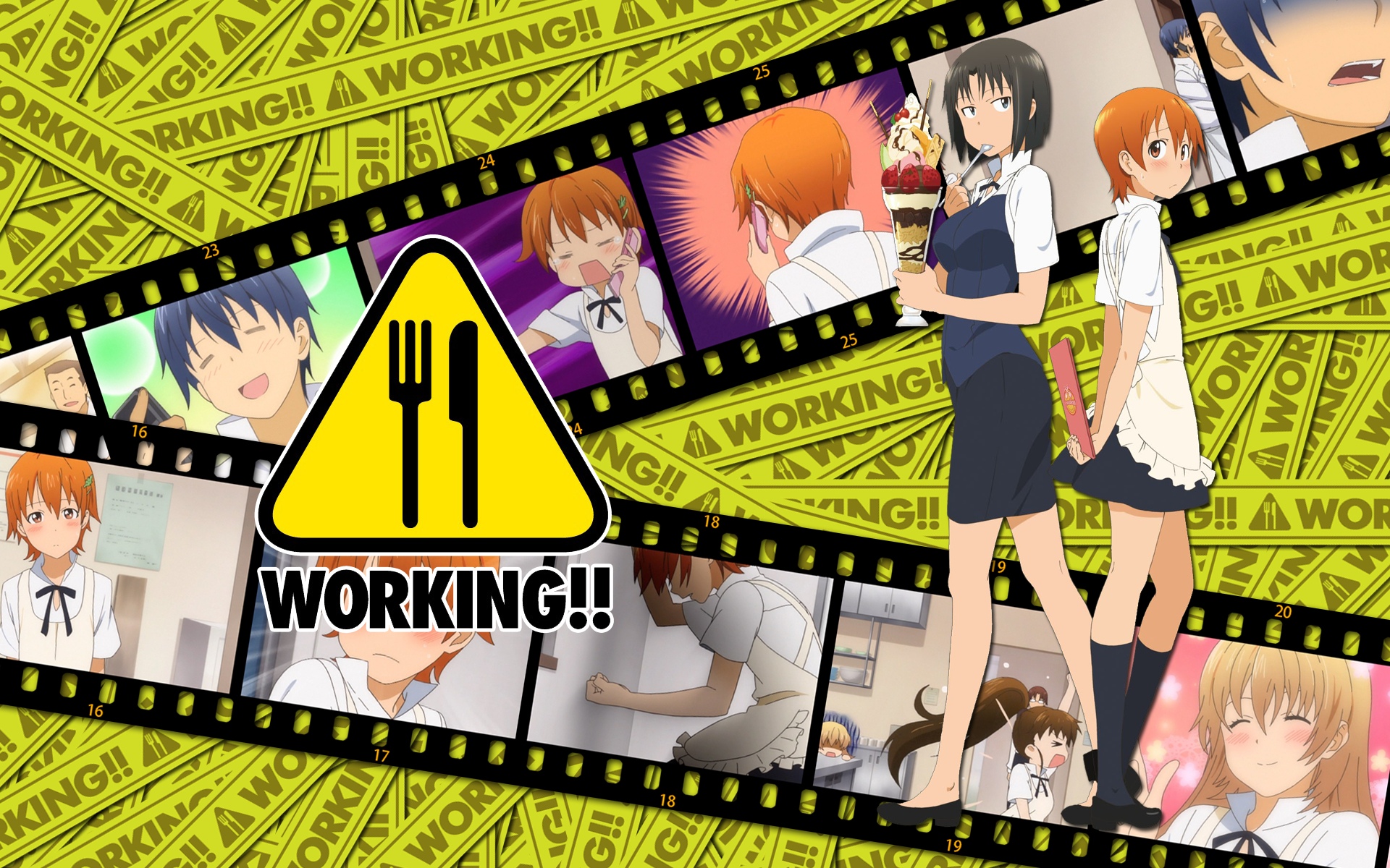 anime, working!!
